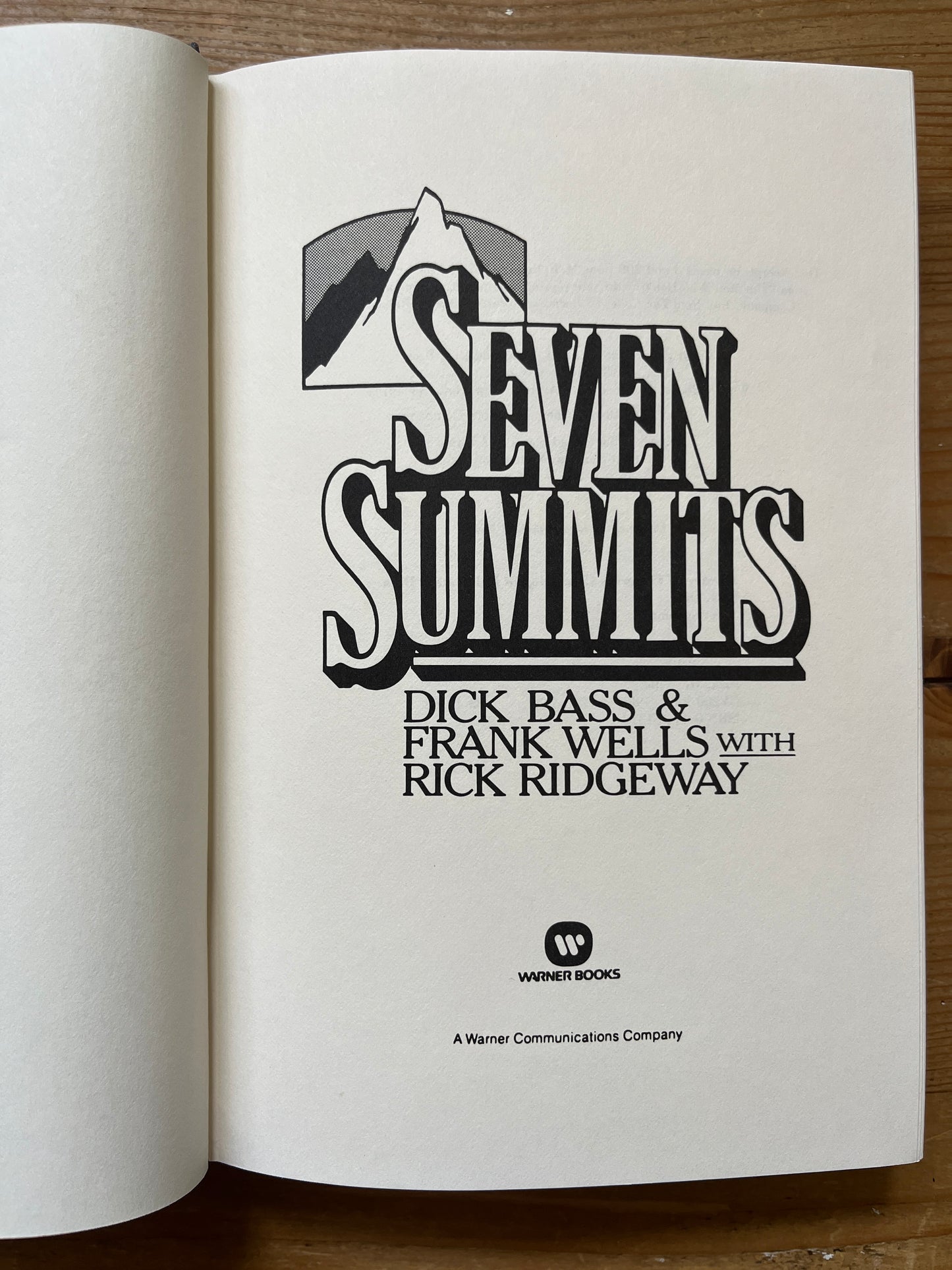 Seven Summits, Dick Bass & Frank Wells with Rick Ridgeway