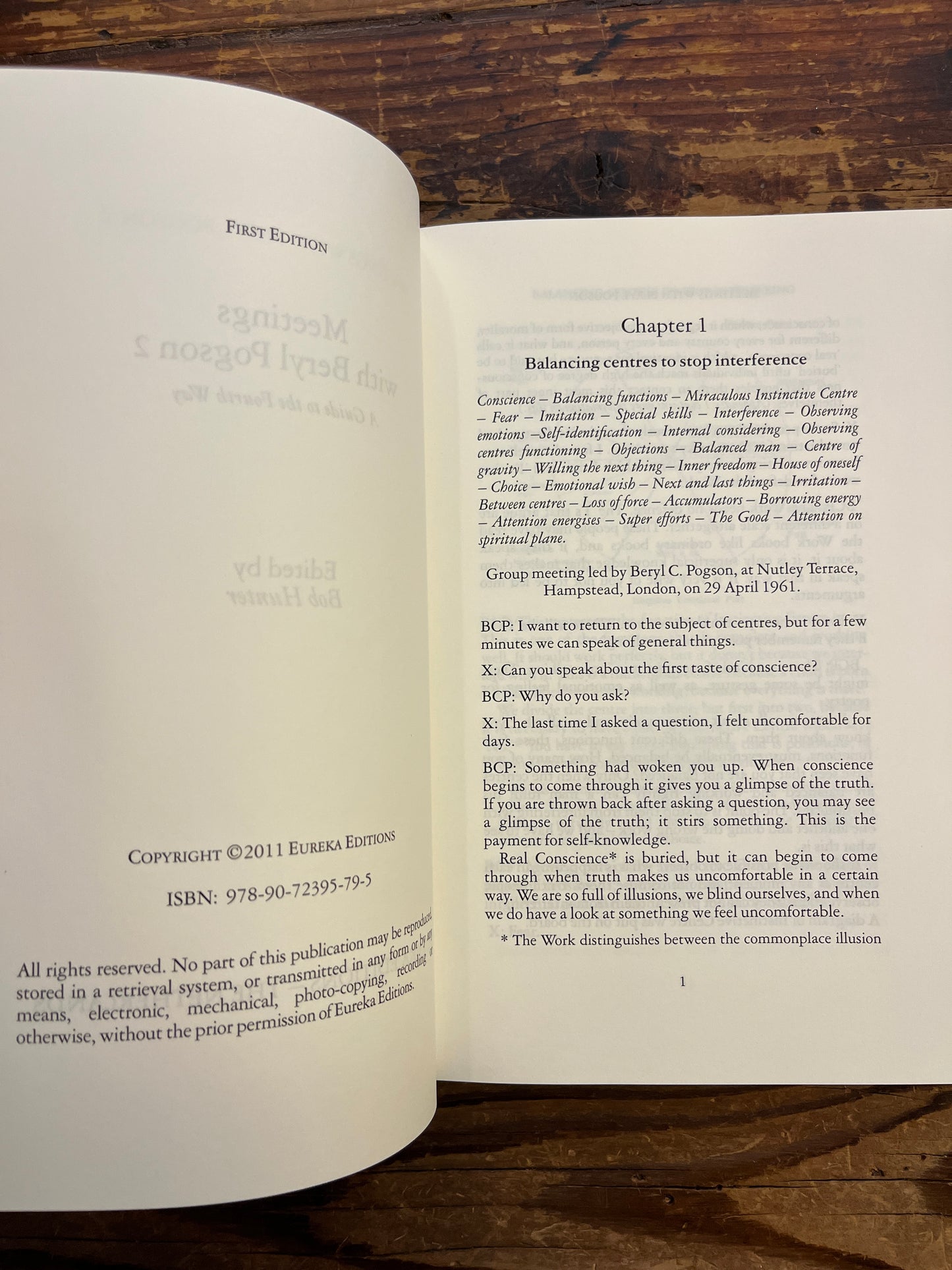 Meetings with Beryl Pogson, A Guide to the Fourth Way, Volume II, Edited by Bob Hunter