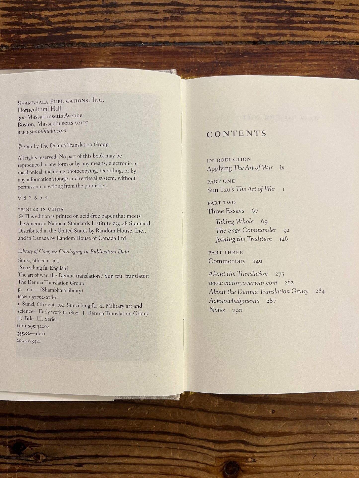 The art of war, the Denma translation, Sun Tzu