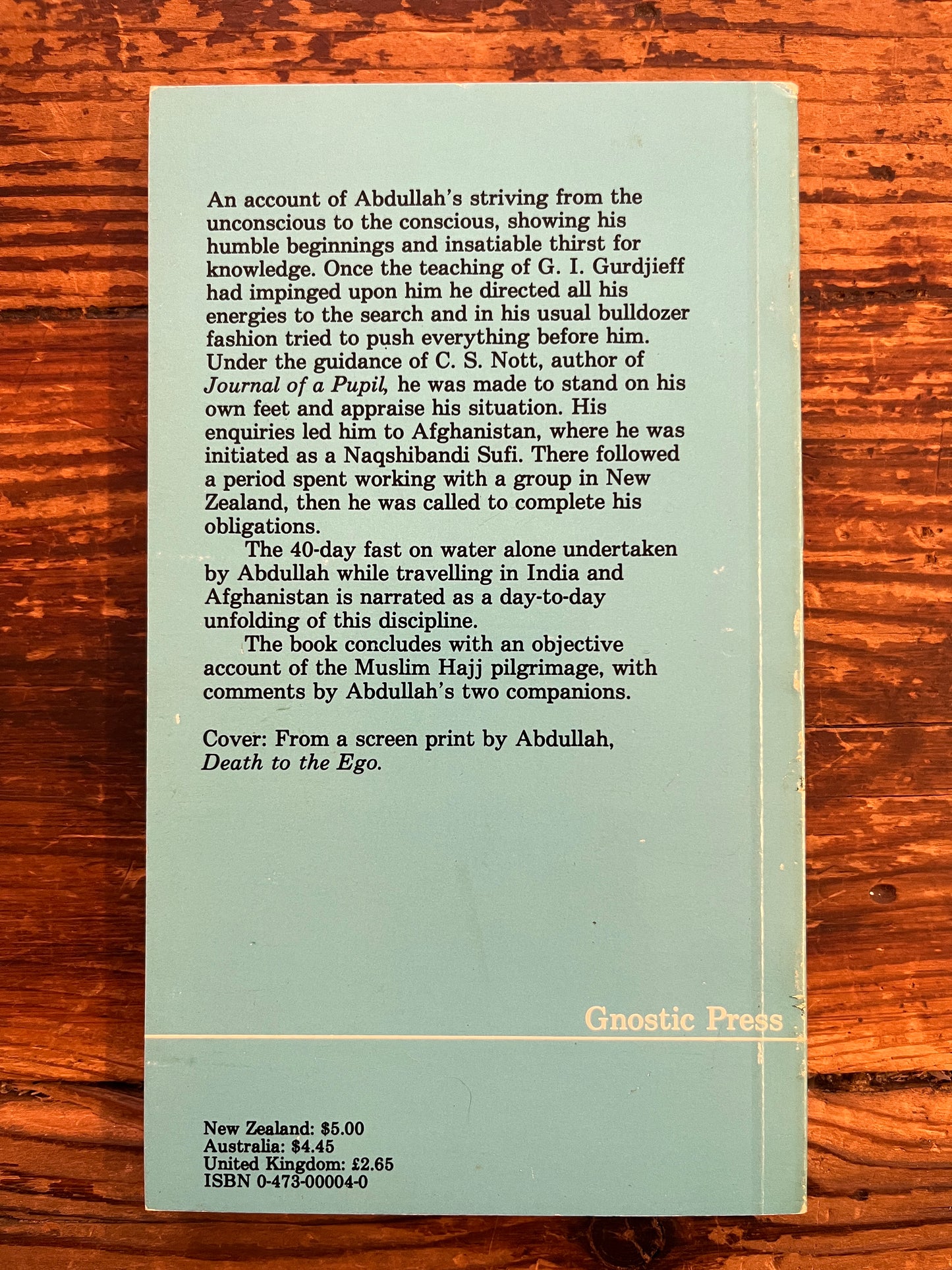 40 Days, an account of a discipline, Abdullah Dougan