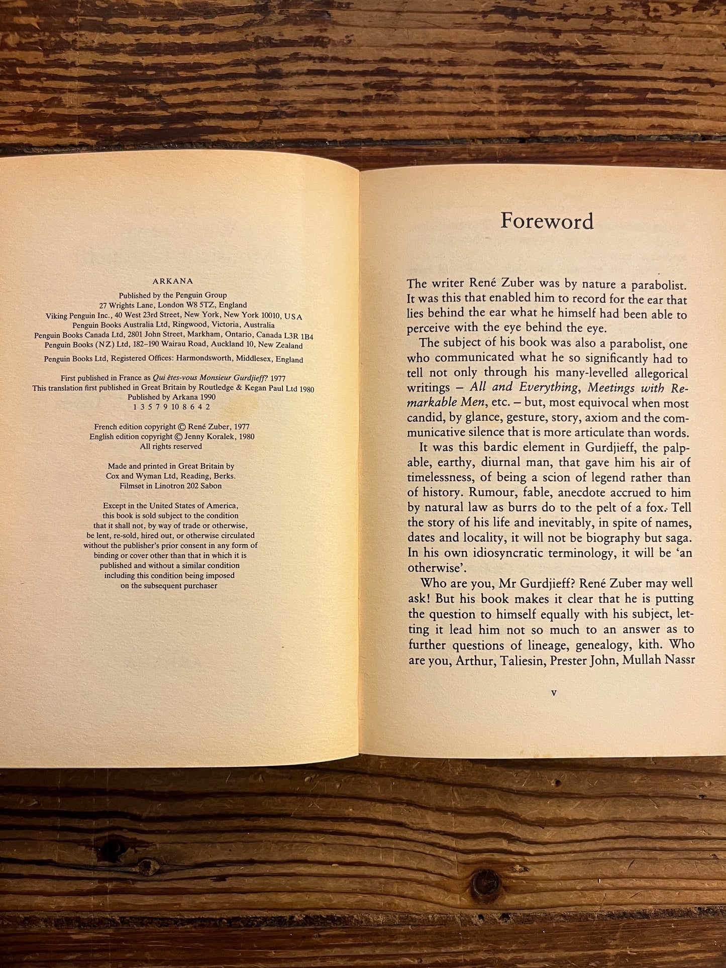 Who are you Monsieur Gurdjieff? René Zuber