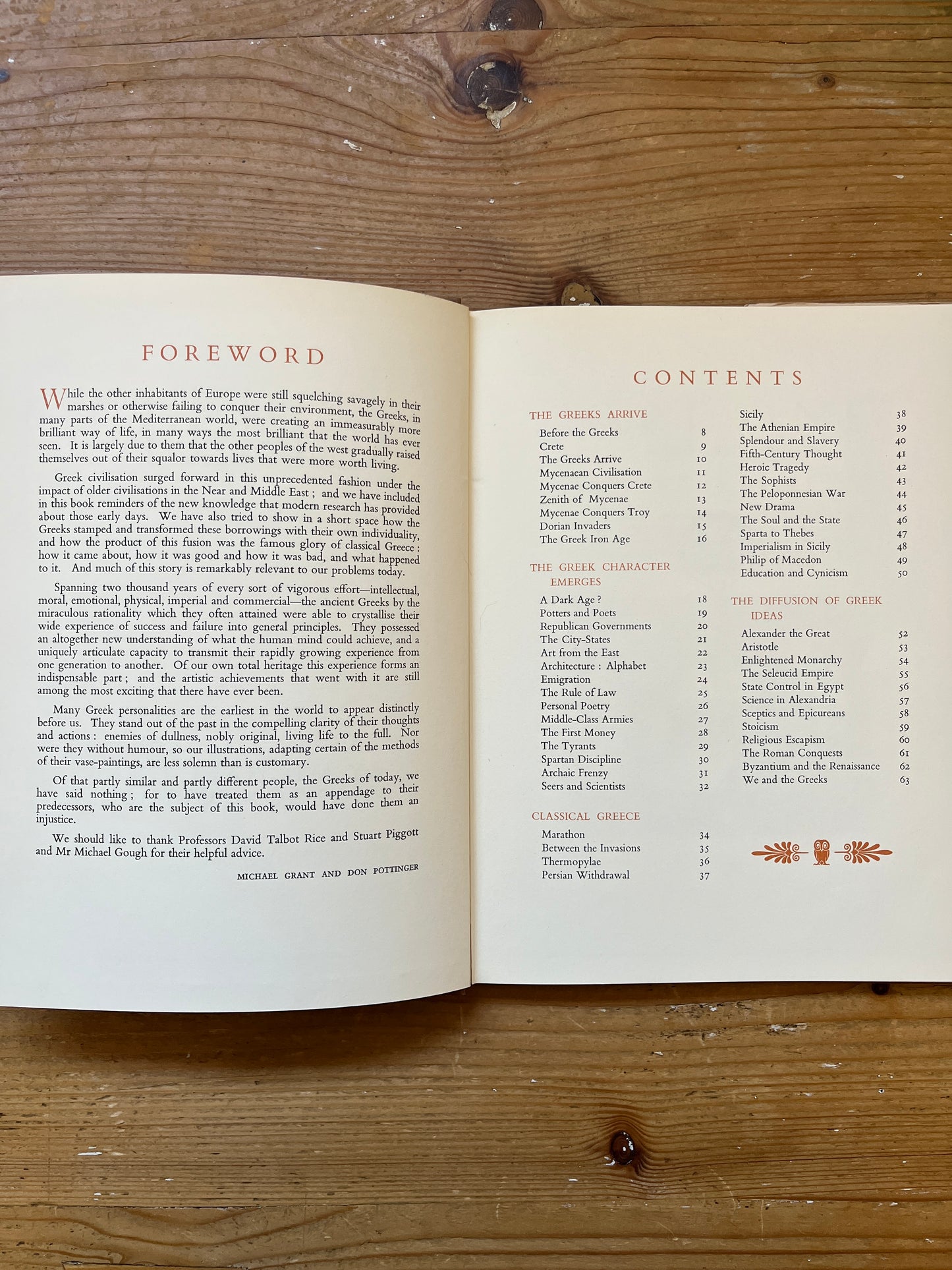 Greeks, Michael Grant and Don Pottinger