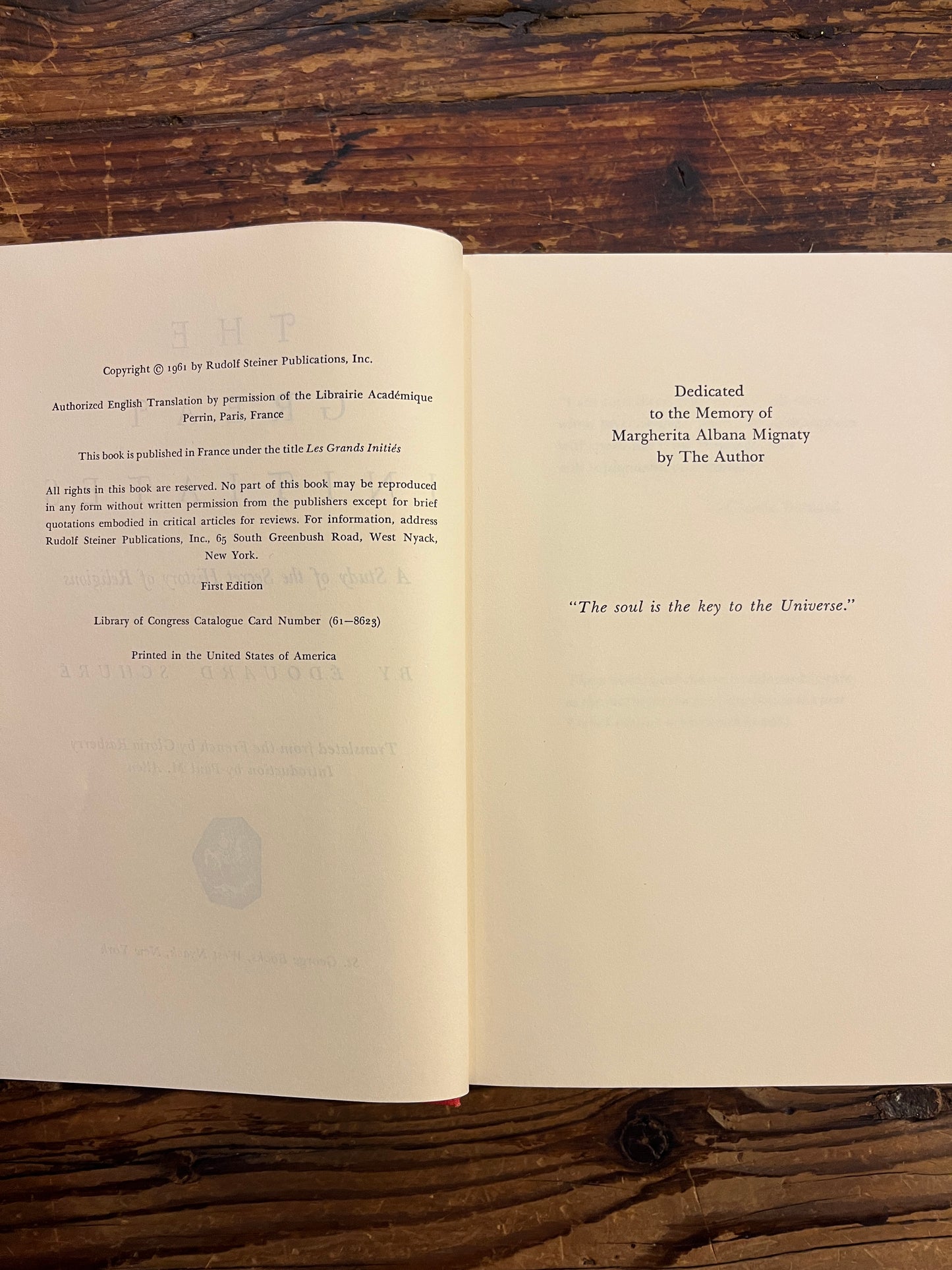 The Great Initiates, Edouard Schuré, 1st Edition
