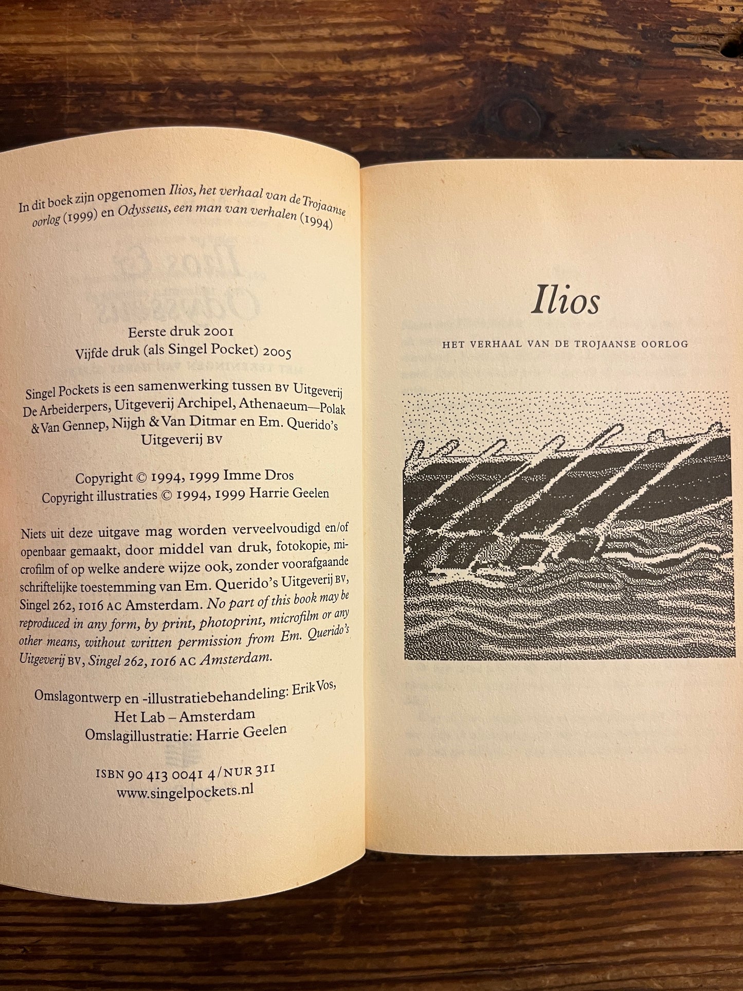 Ilios & Odysseus, Imme Dros, met tekeningen van Harrie Geelen