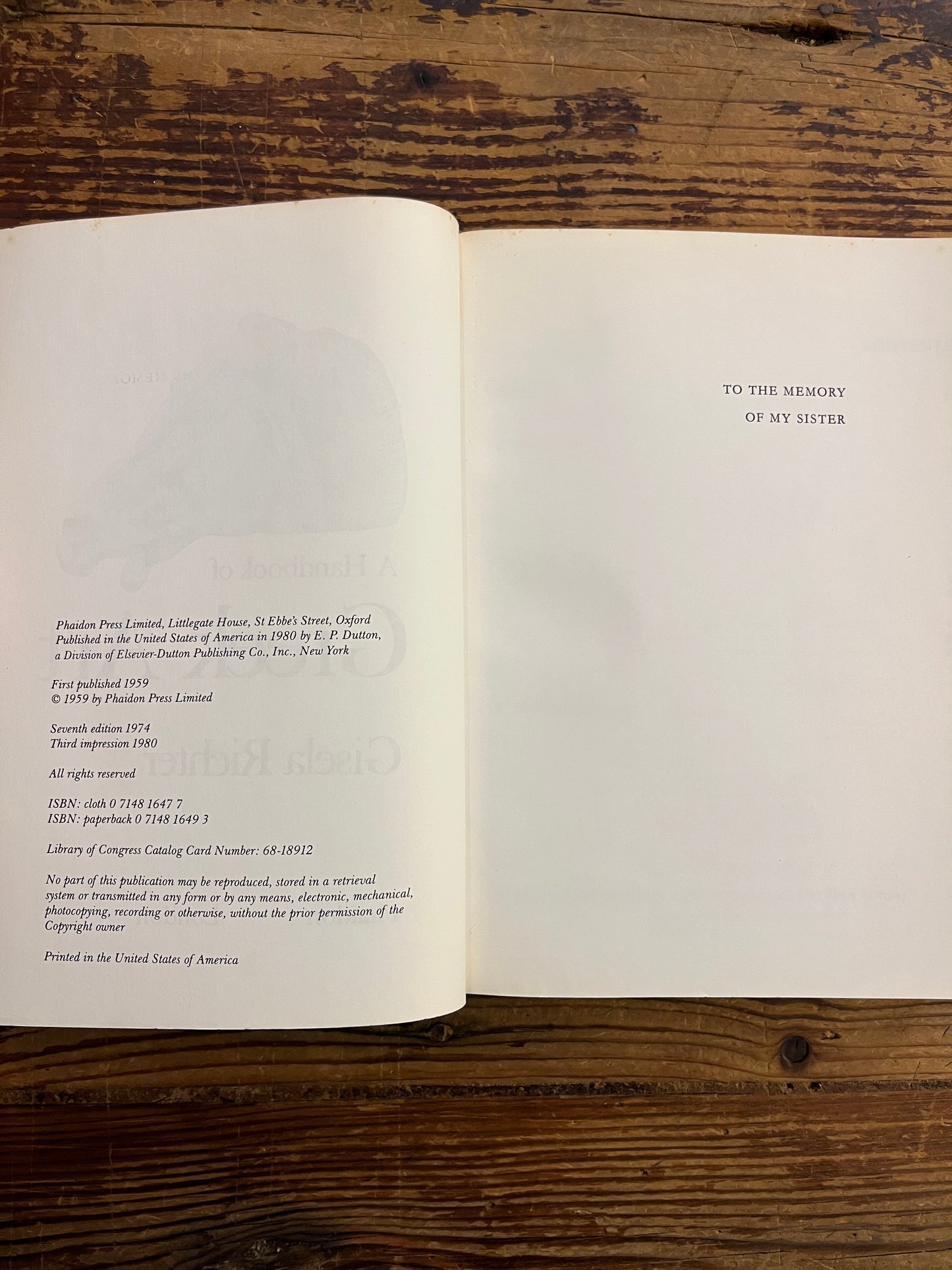 A handbook of Greek Art, Gisela Richter
