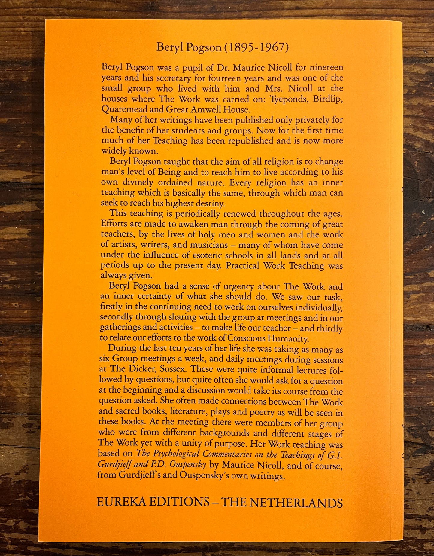 Work Talks in Brighton, Beryl Pogson