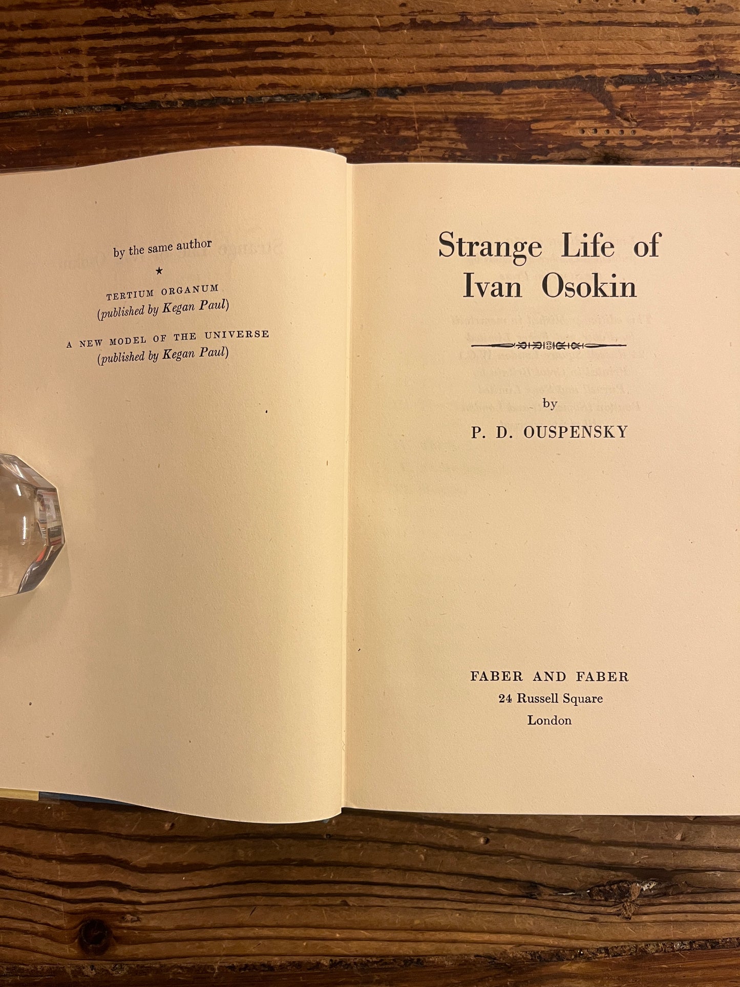 Strange Life of Ivan Osokin, P.D. Ouspensky