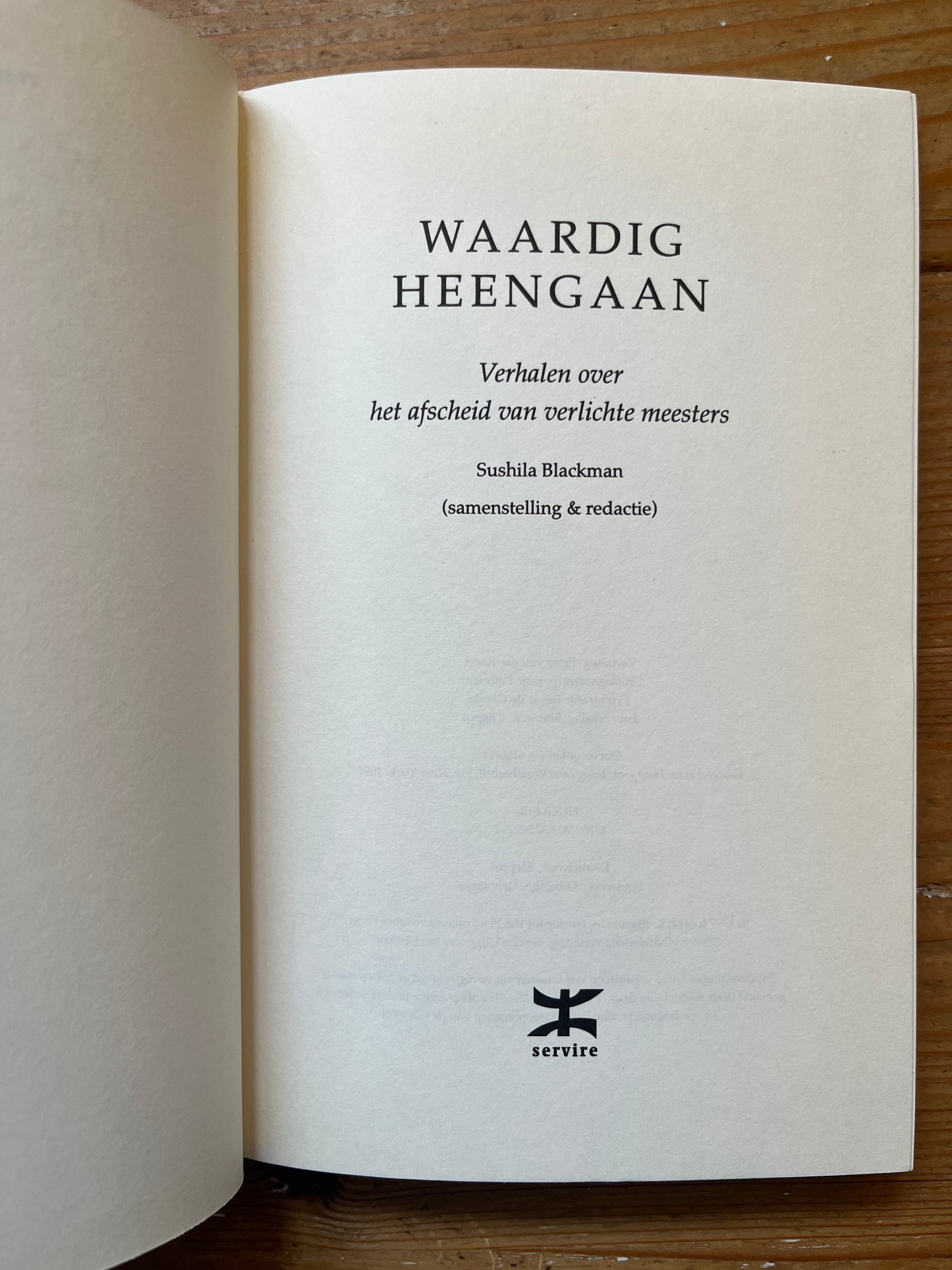 Waardig heengaan, Sushila Blackman