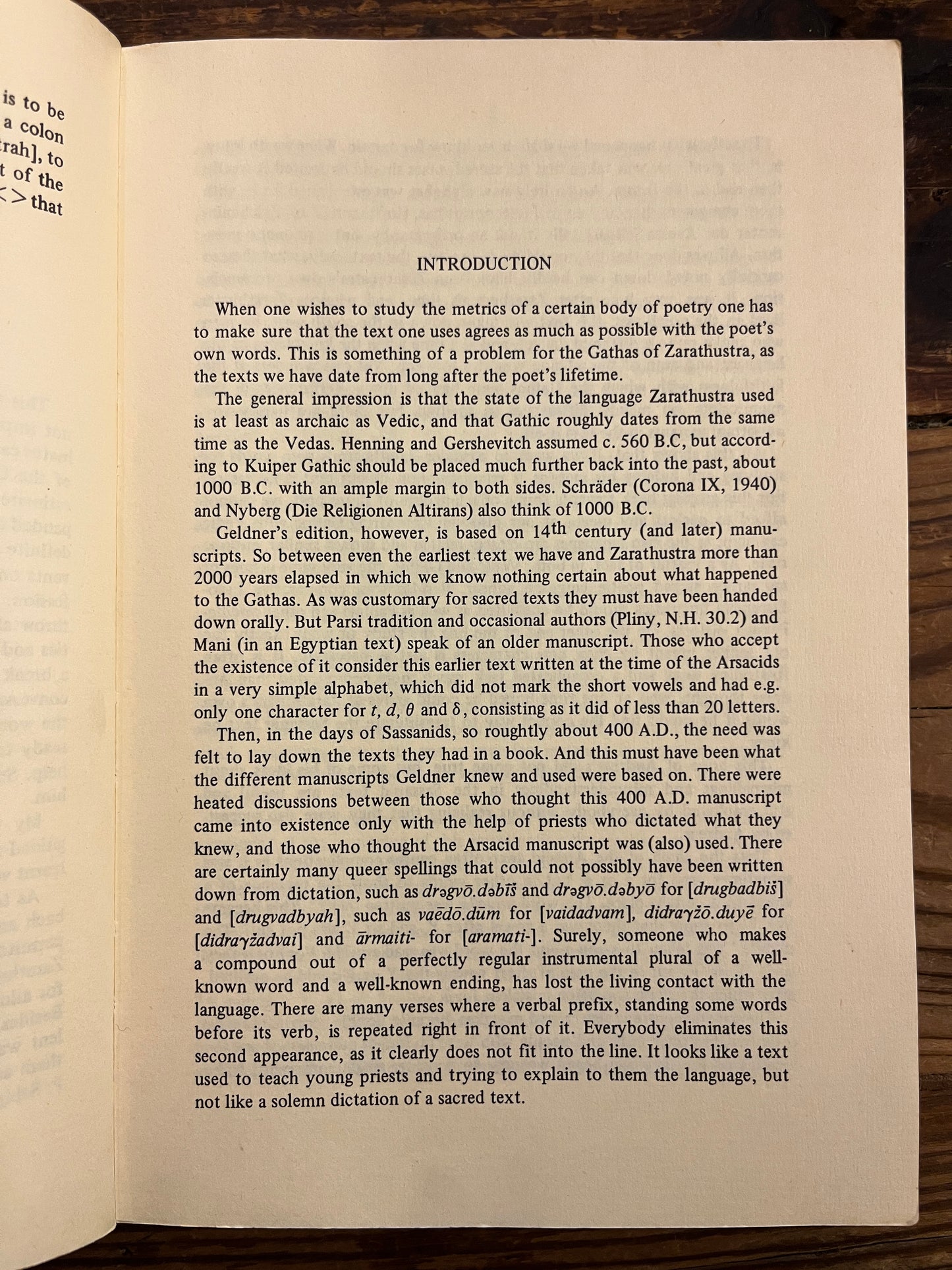The Gathas of Zarathustra, M.C. Monna