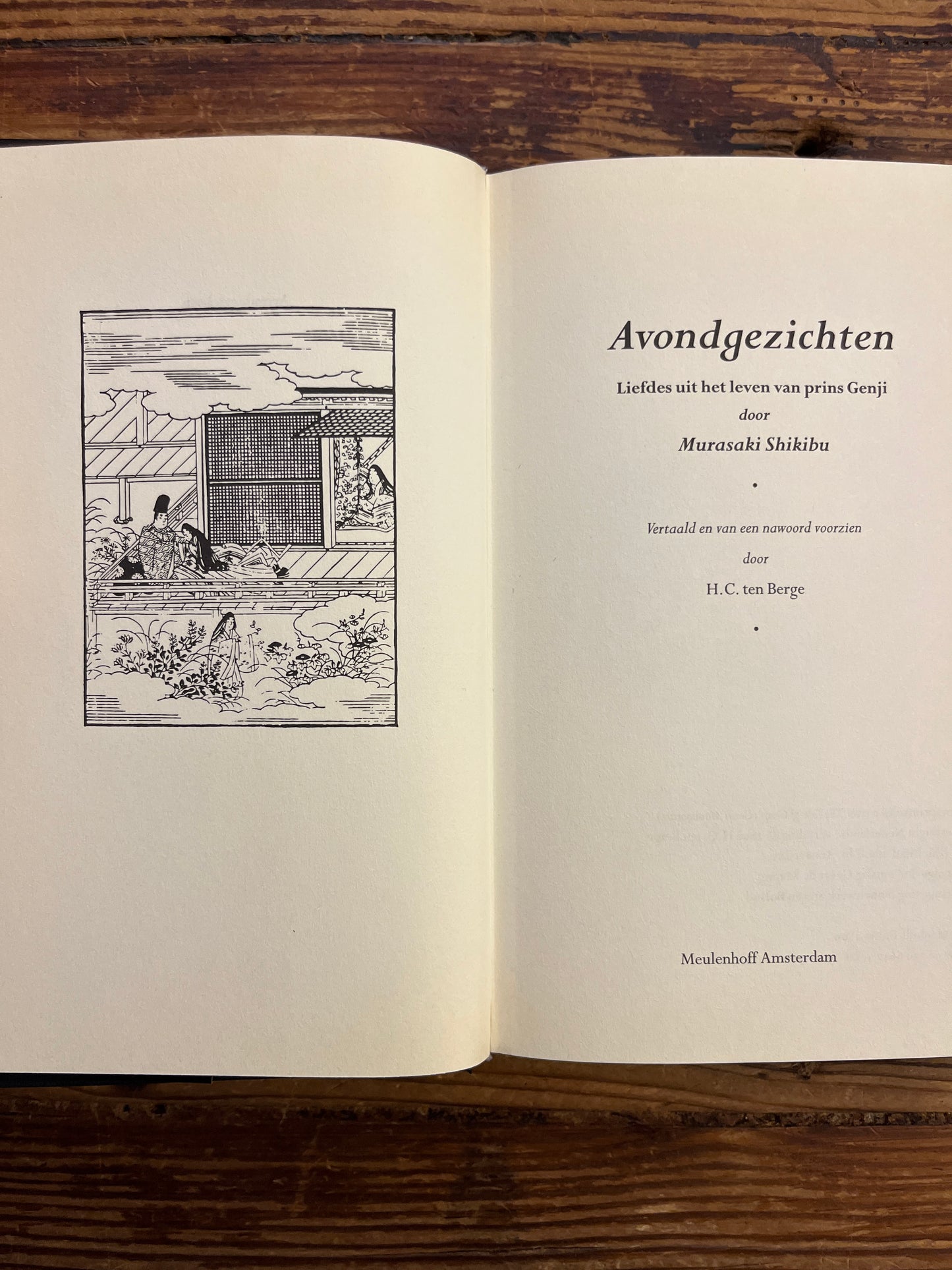 Avondgezichten, liefdes uit het leven van prins Genji, Murasaki Shikibu