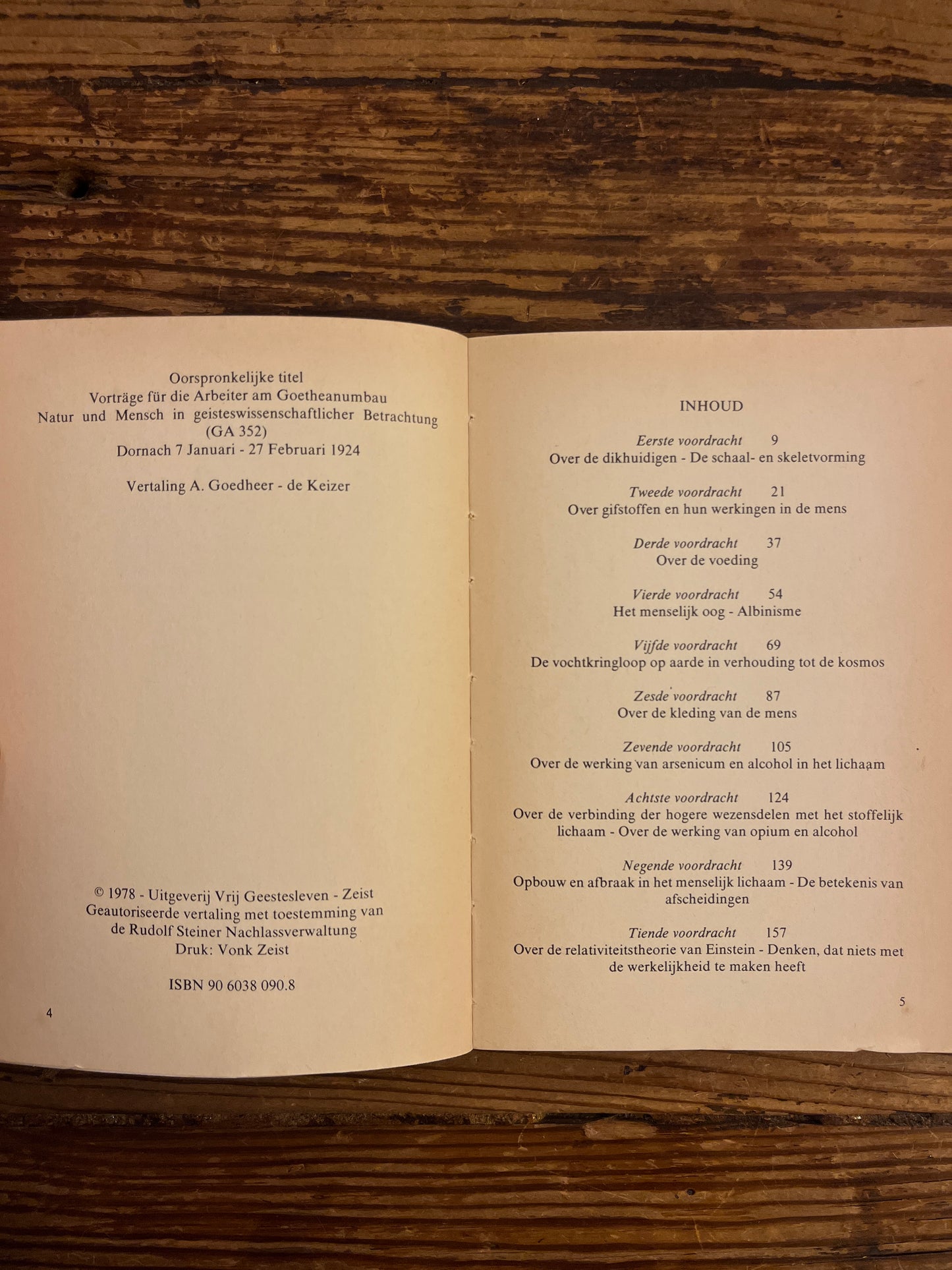 Natuur en mens, Rudolf Steiner