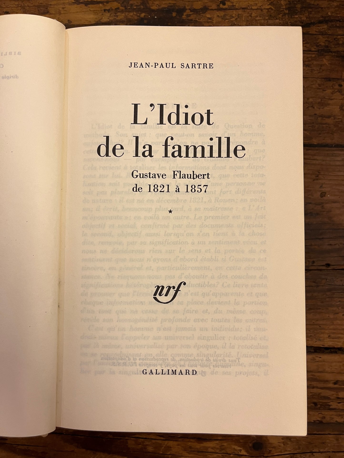 L'Idiot de la famille (set complet), Jean-Paul Sartre