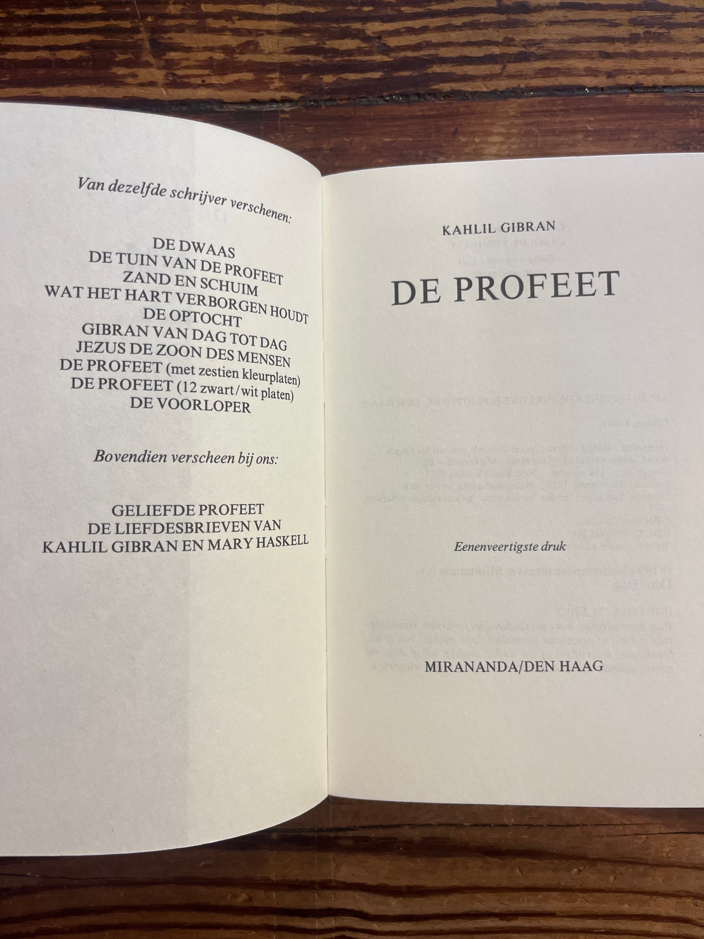De profeet, Kahlil Gibran