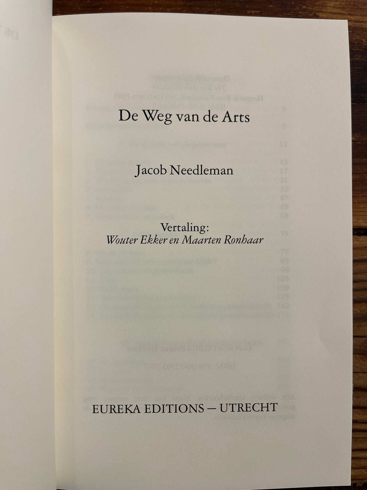 De weg van de Arts, Jacob Needleman