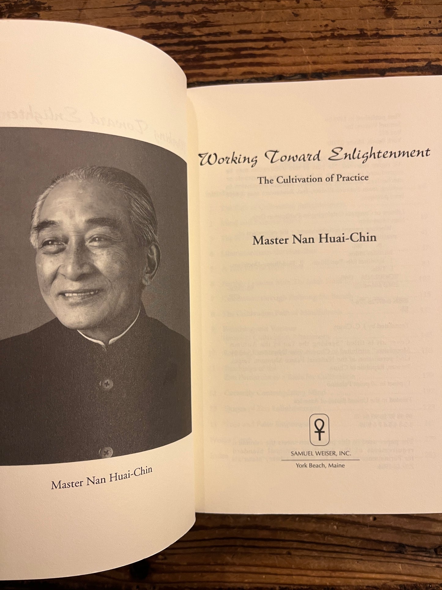 Working toward enlightenment, Master Nan Huai-Chin
