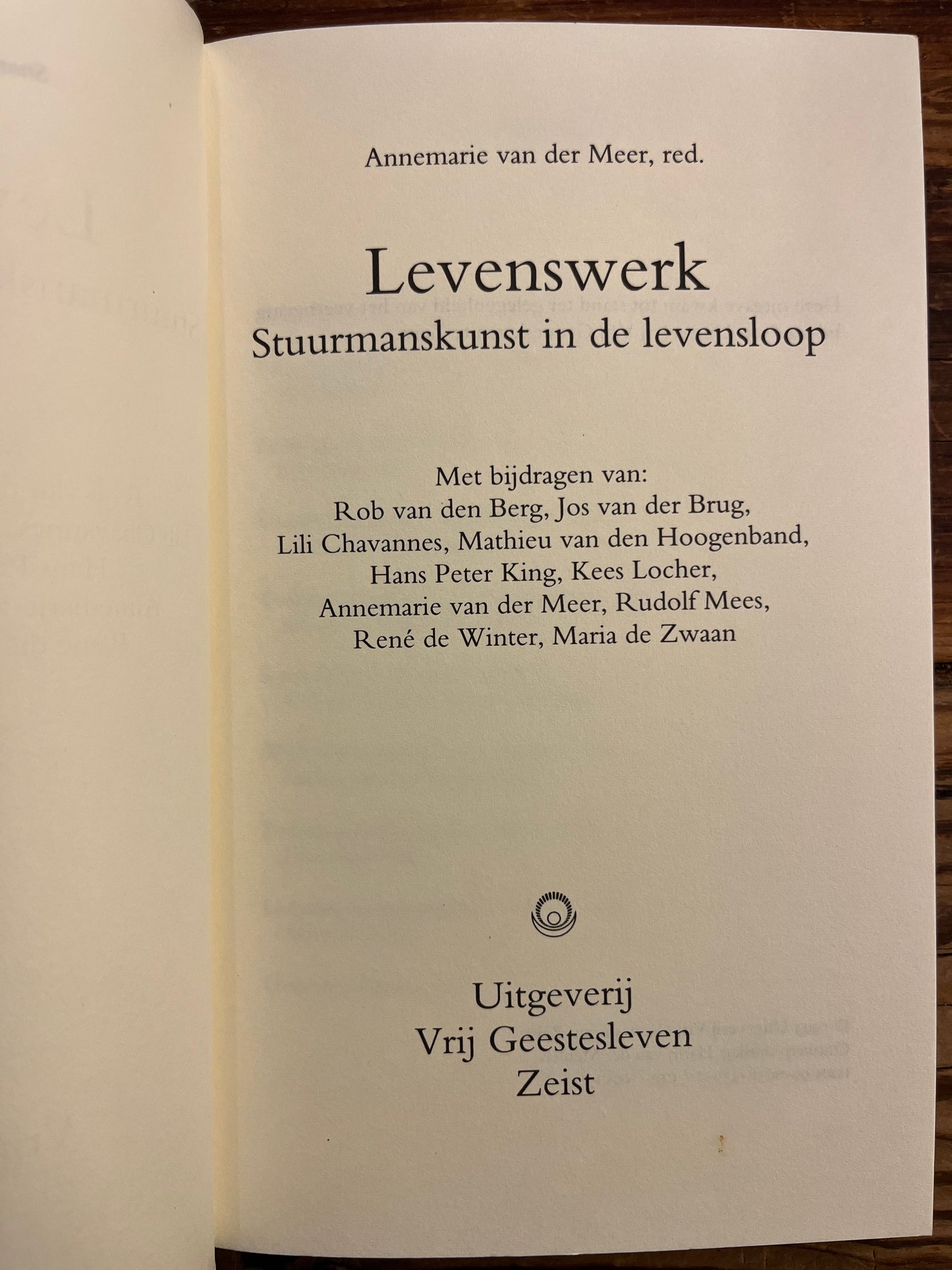Levenswerk, Annemarie van der Meer