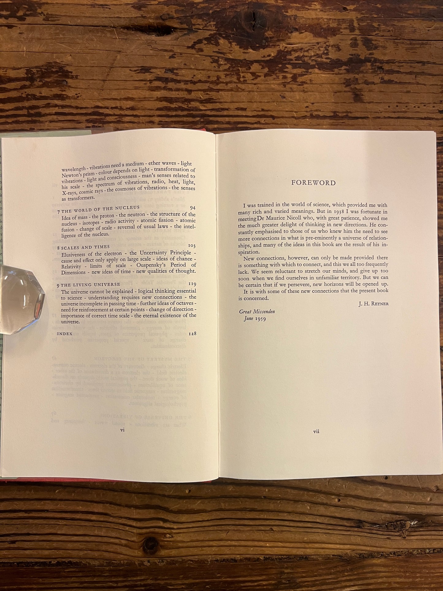 The Universe of relationships, J.H. Reyner