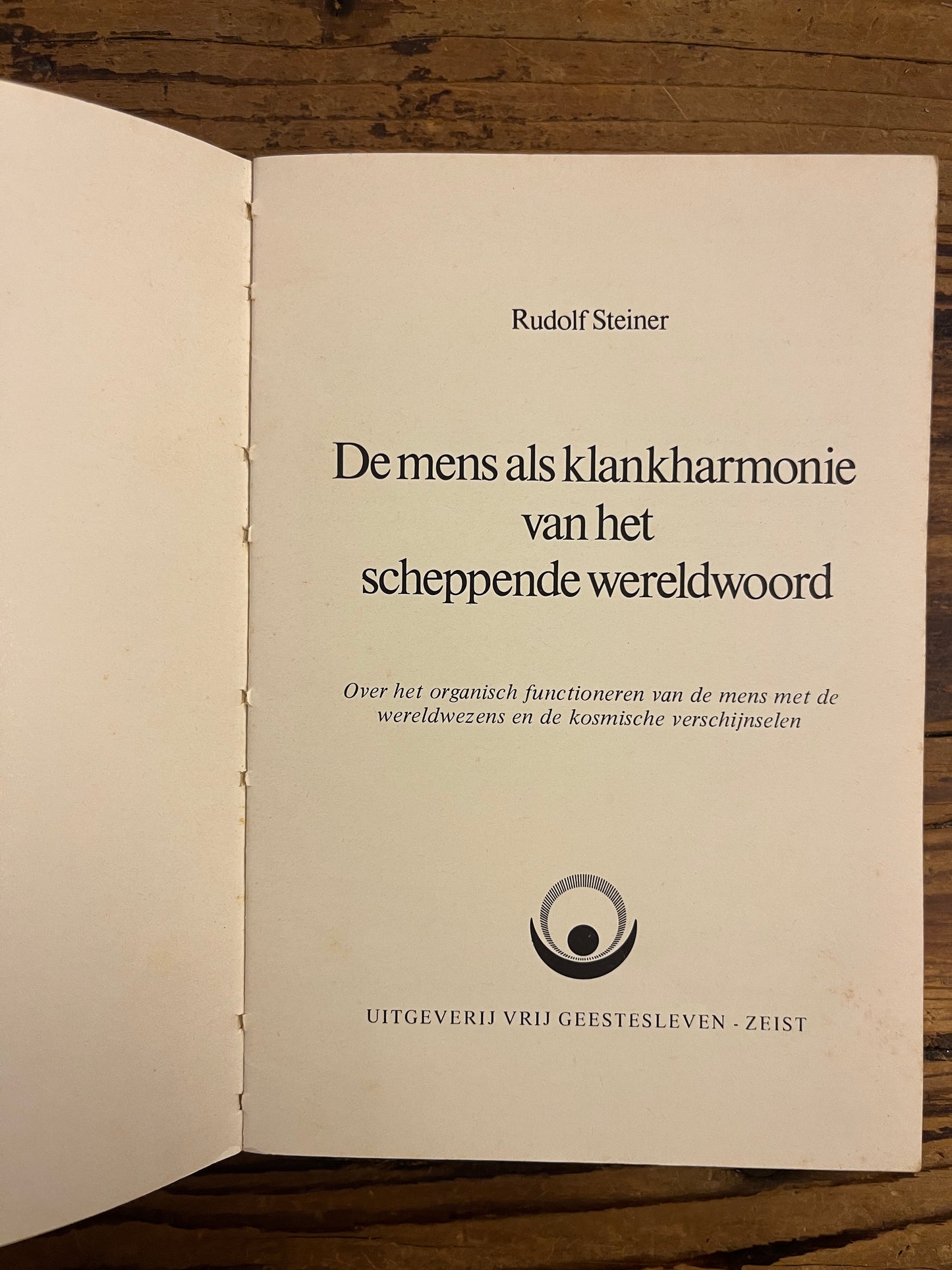 De mens als klankharmonie van het scheppende wereldwoord, Rudolf Steiner