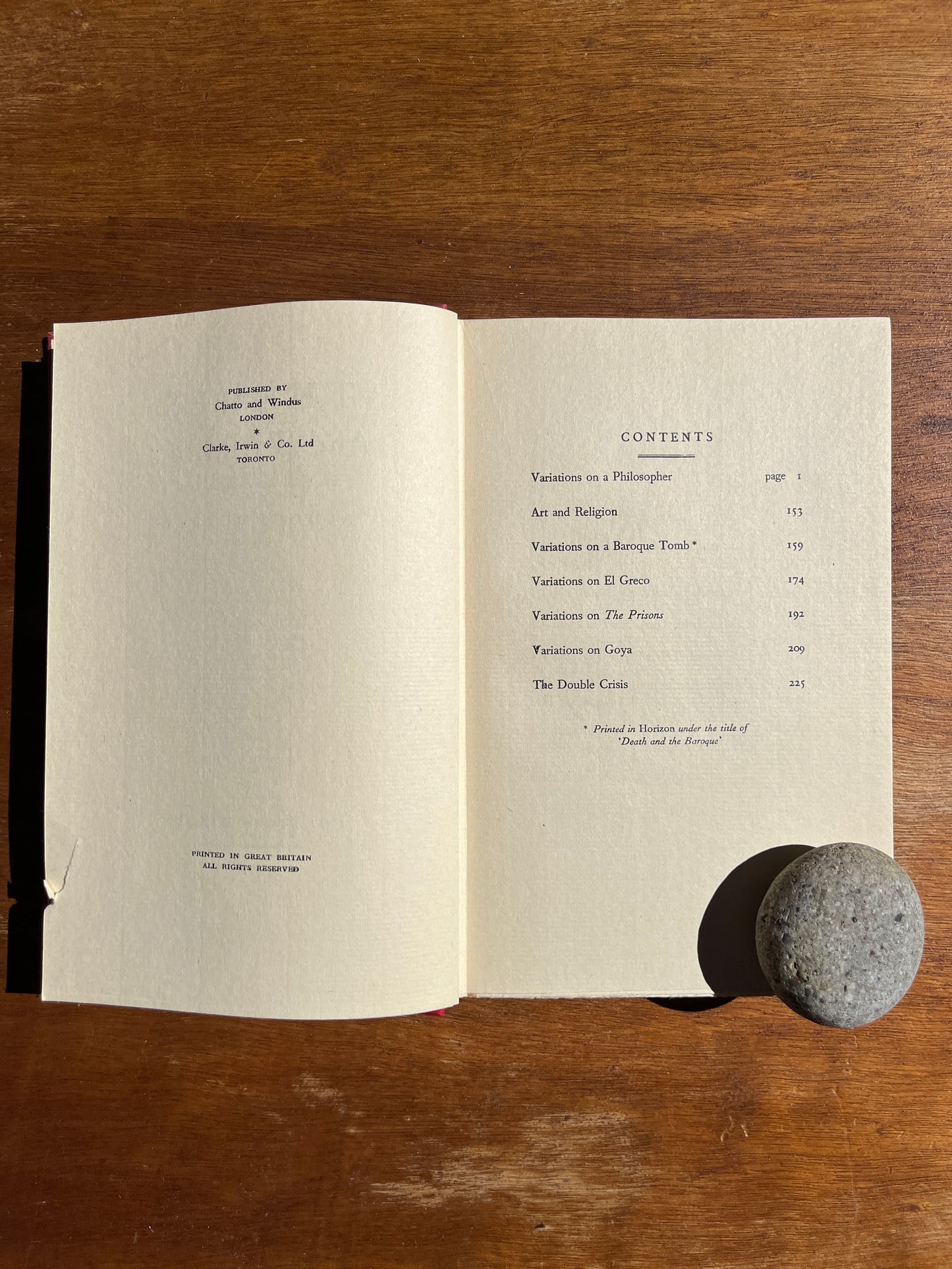 Themes & Variations, Aldous Huxley, First Edition 1950