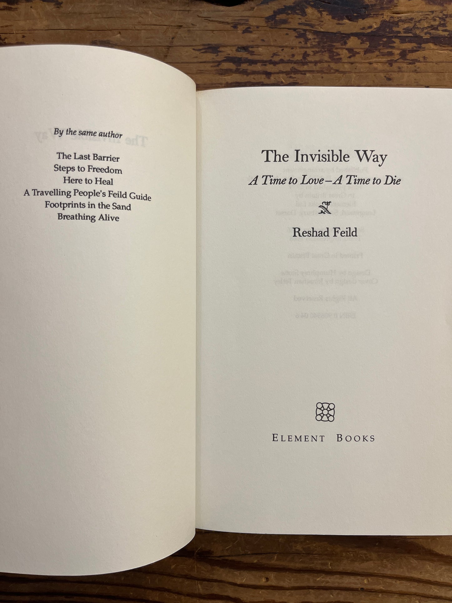 The Invisible Way, Reshad Feild