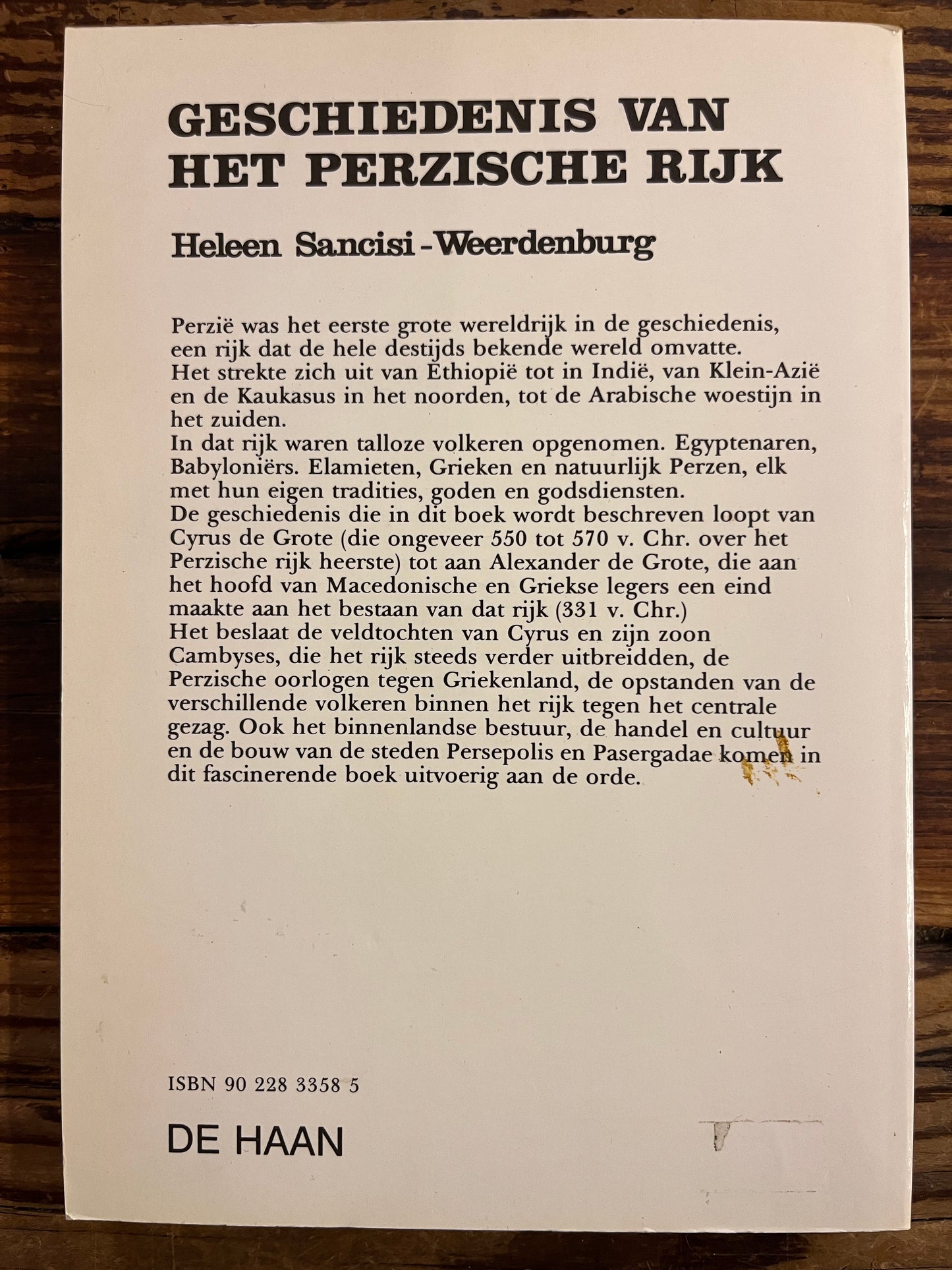 Geschiedenis van het Perzische rijk, Heleen Sancisi-Weerdenburg