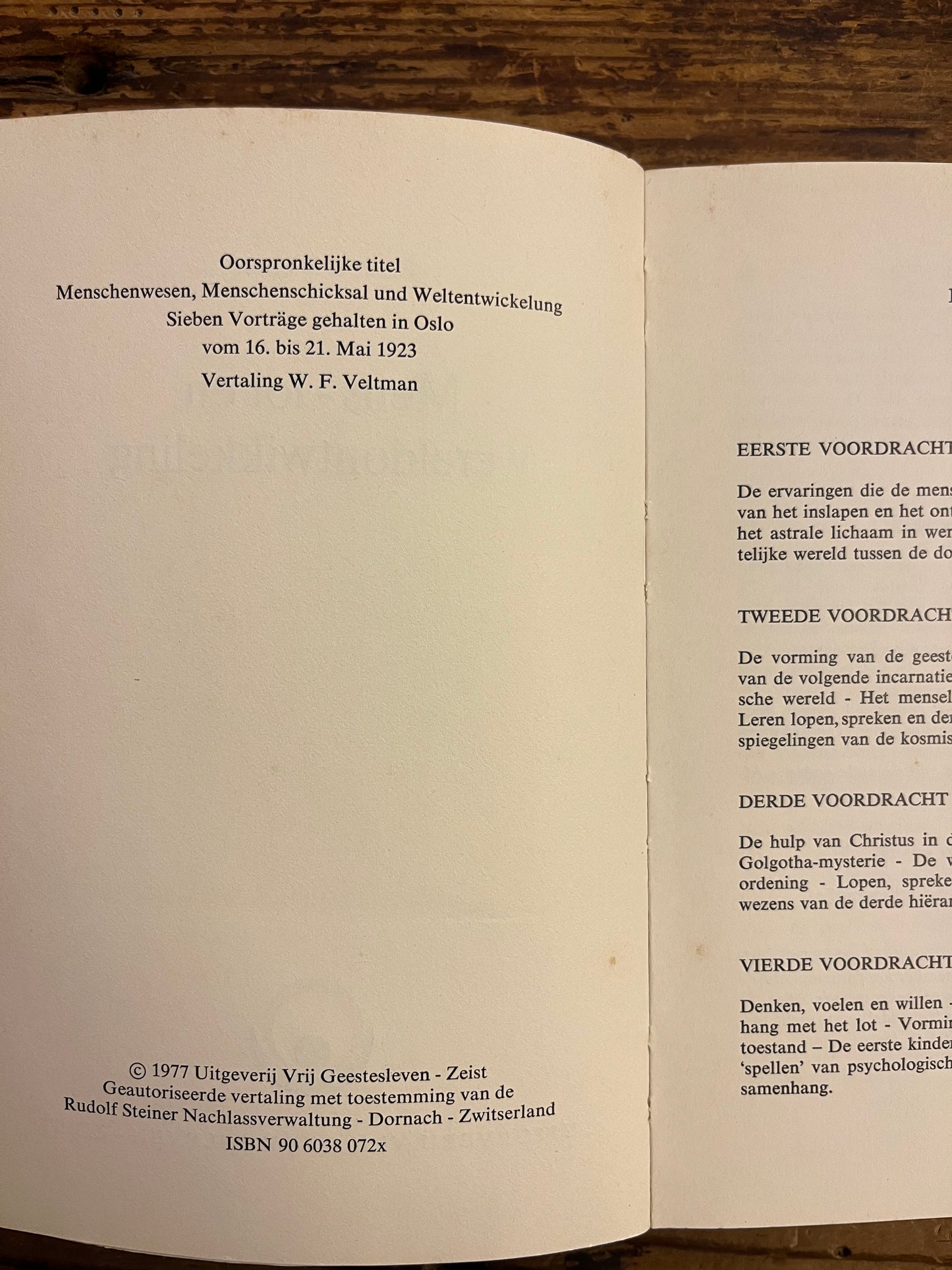 Mens - lot en wereldontwikkeling, Rudolf Steiner