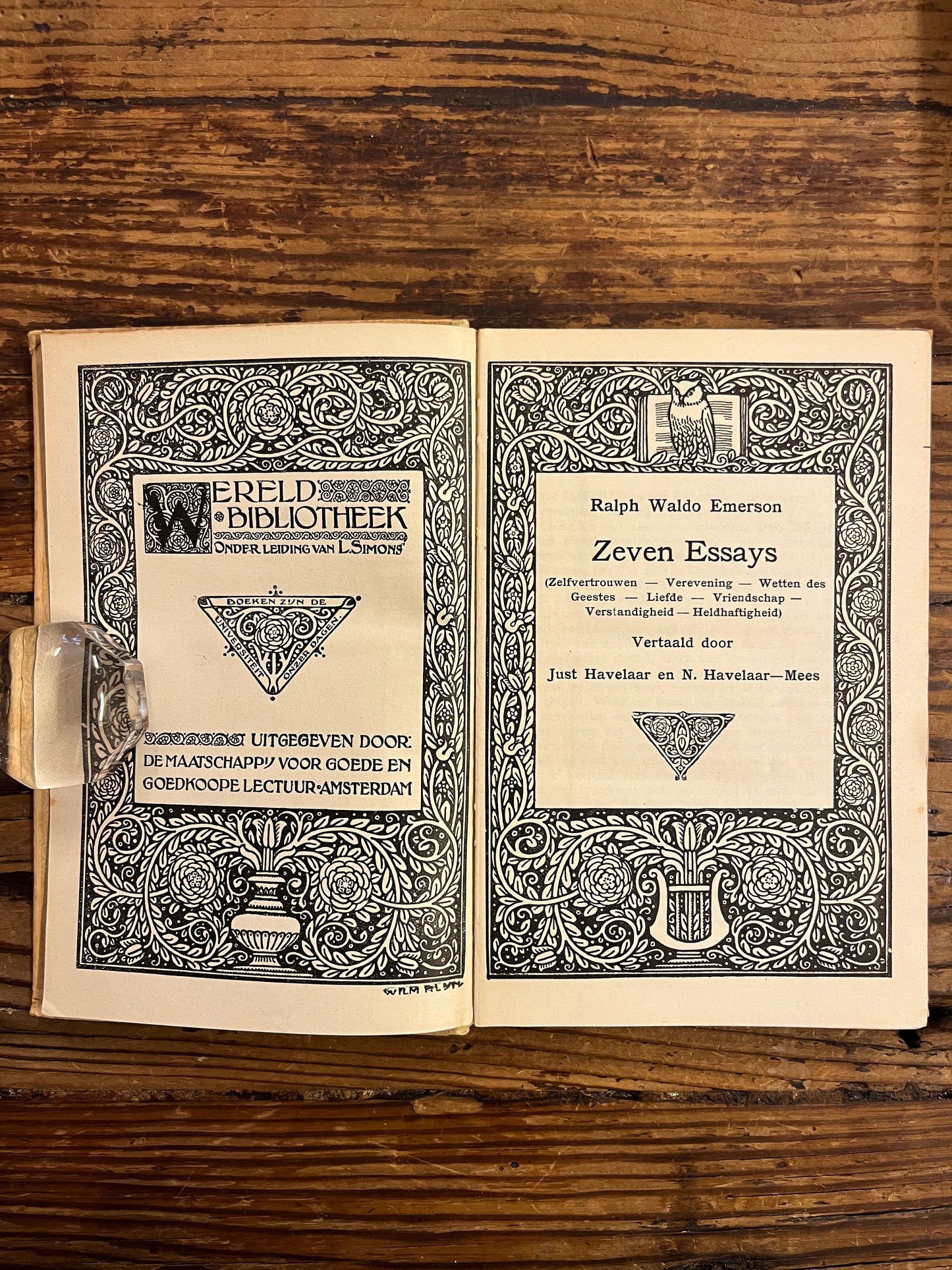 Ralph Waldo Emerson, zeven essays, Vertaald door Just Havelaar en N. Havelaar-Mees