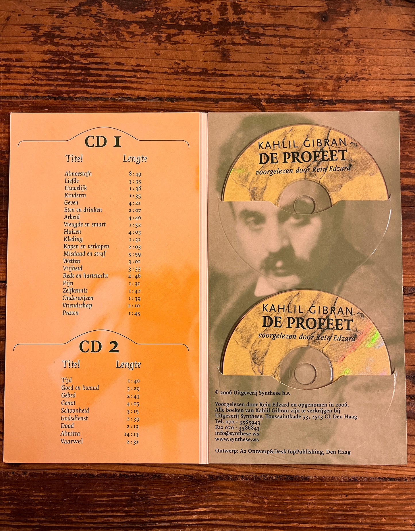 De Profeet, Luisterboek, Kahlil Gibran