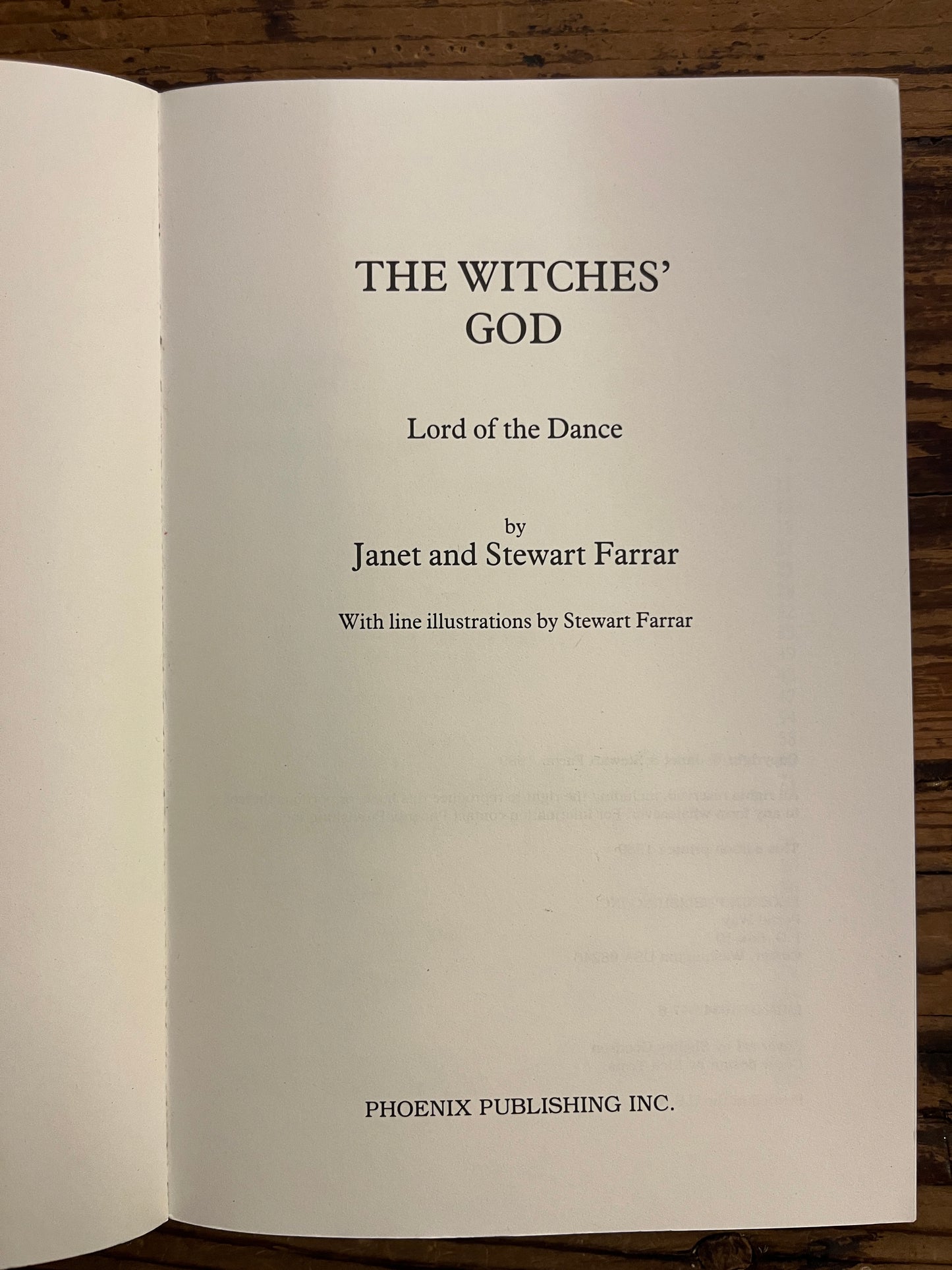 The Witches’ God, Janey and Stuart Farrar