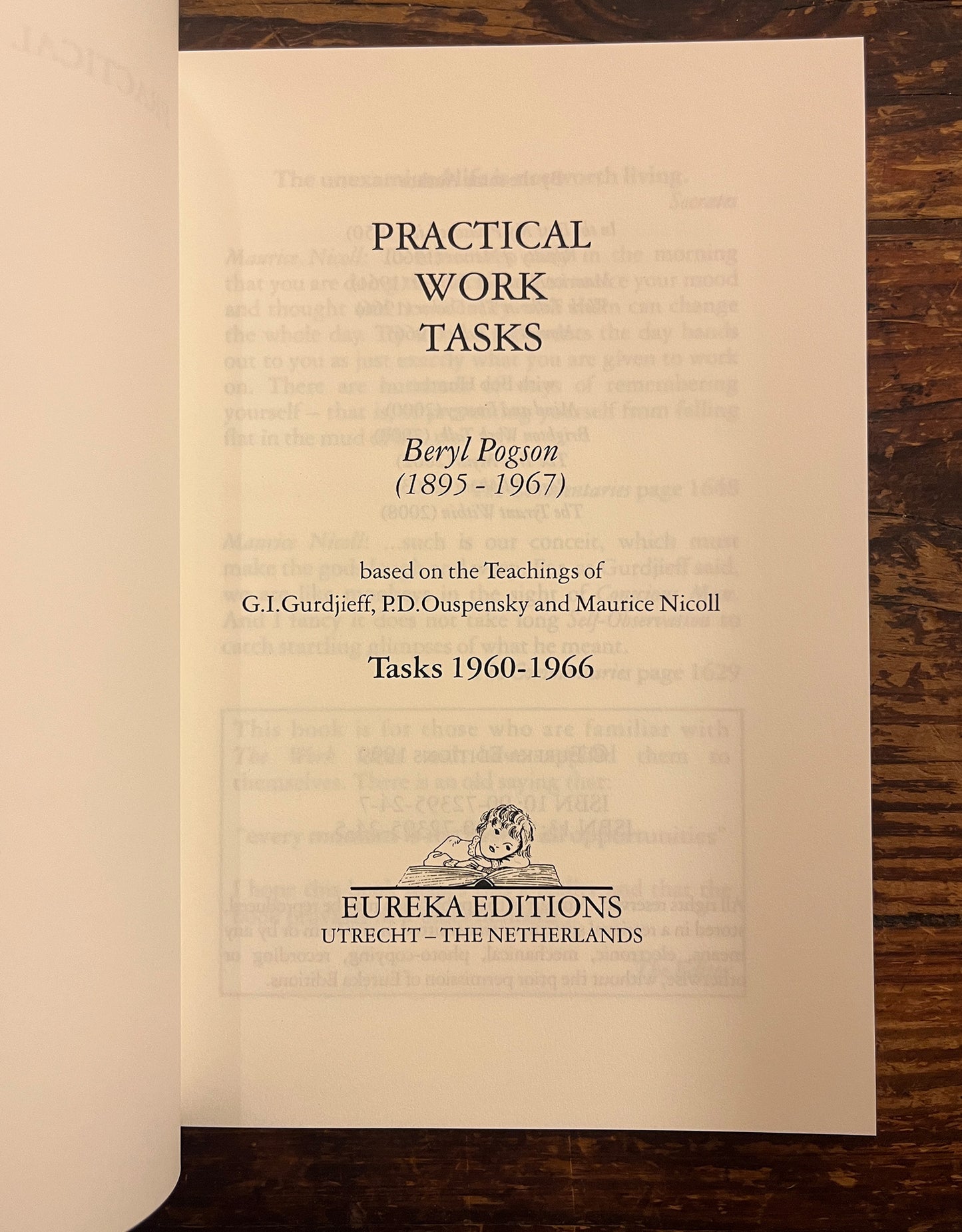 Practical Work Tasks, Beryl Pogson