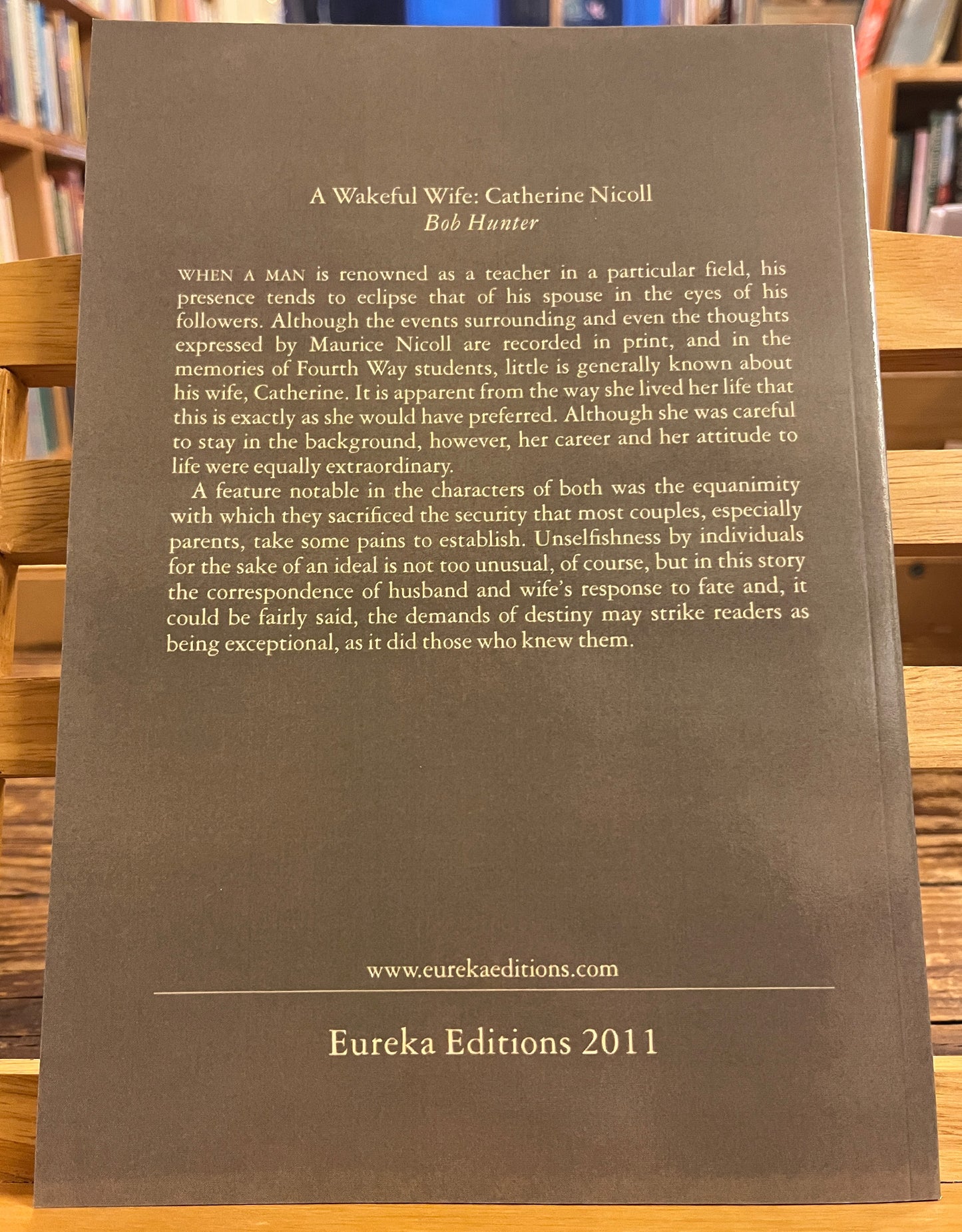 A wakeful Wife: Catherine Nicoll, Bob Hunter