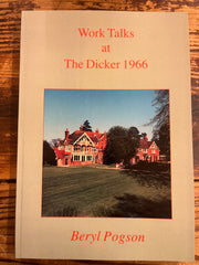 Work talks at the Dicker 1966, Beryl Pogson