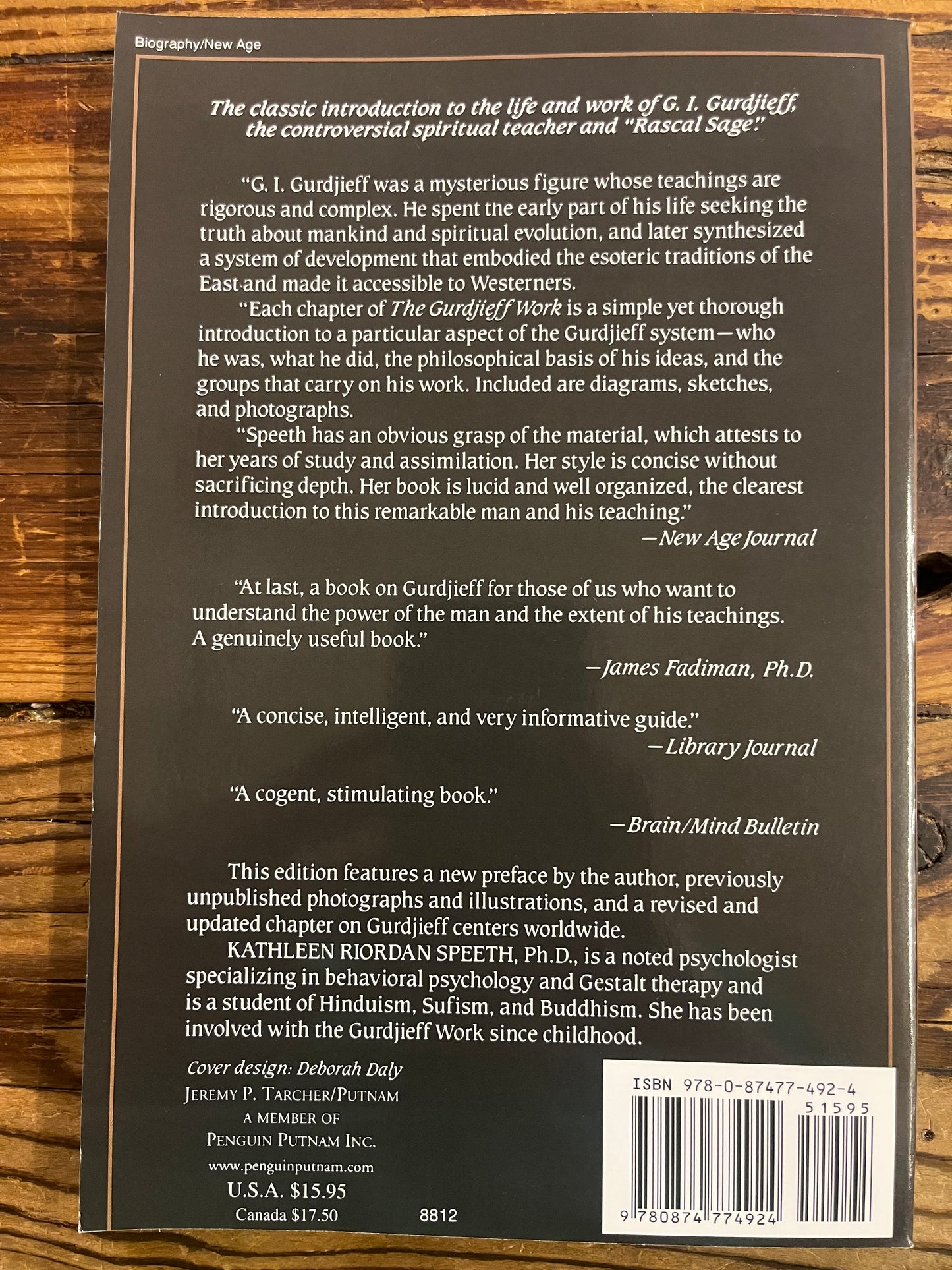 The Gurdjieff Work, Kathleen Riordan Speeth