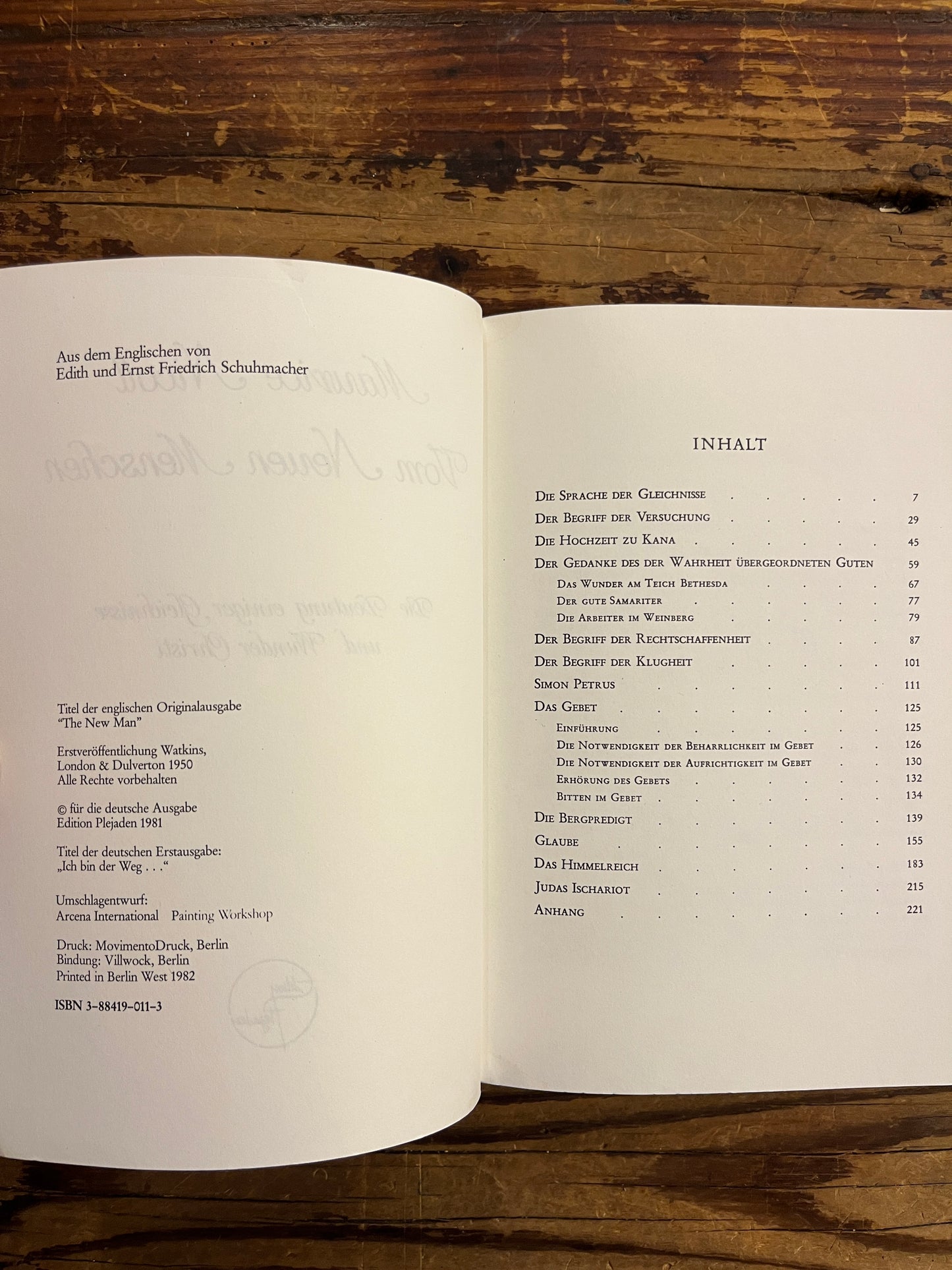 Vom Neuen Menschen, Maurice Nicoll