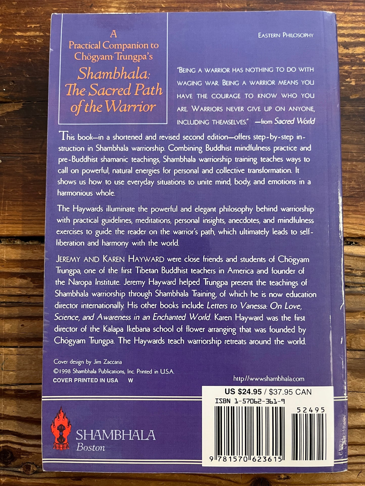 Sacred world, the Shambhala way to gentleness, bravery, and power, Jeremy & Karen Hayward