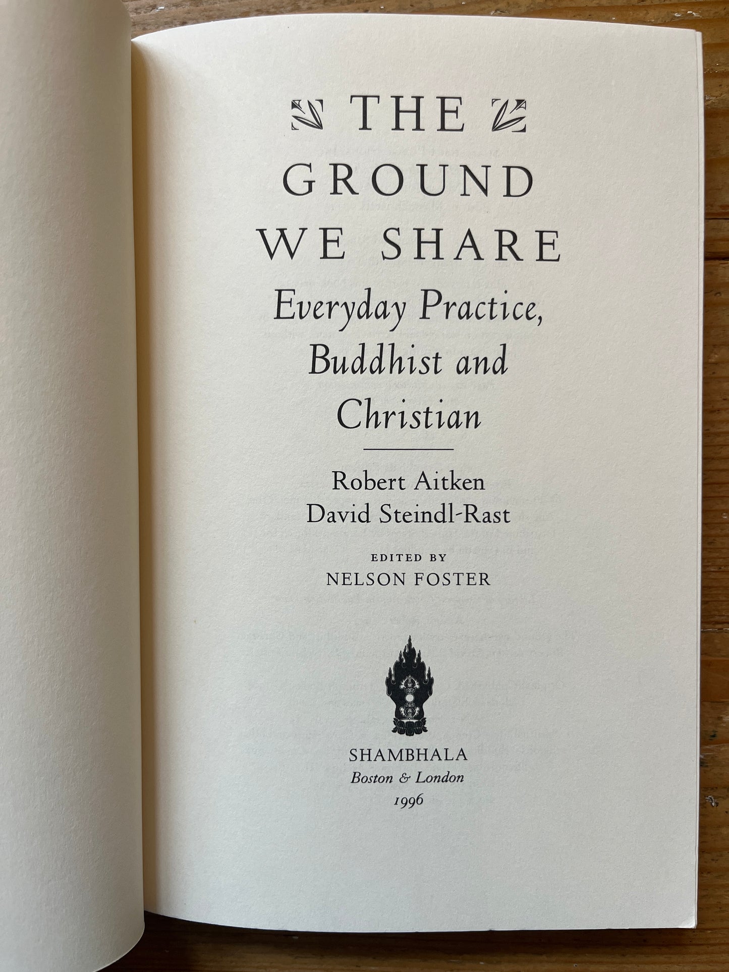 The ground we share, Robert Aitken & David Steindl-Rast