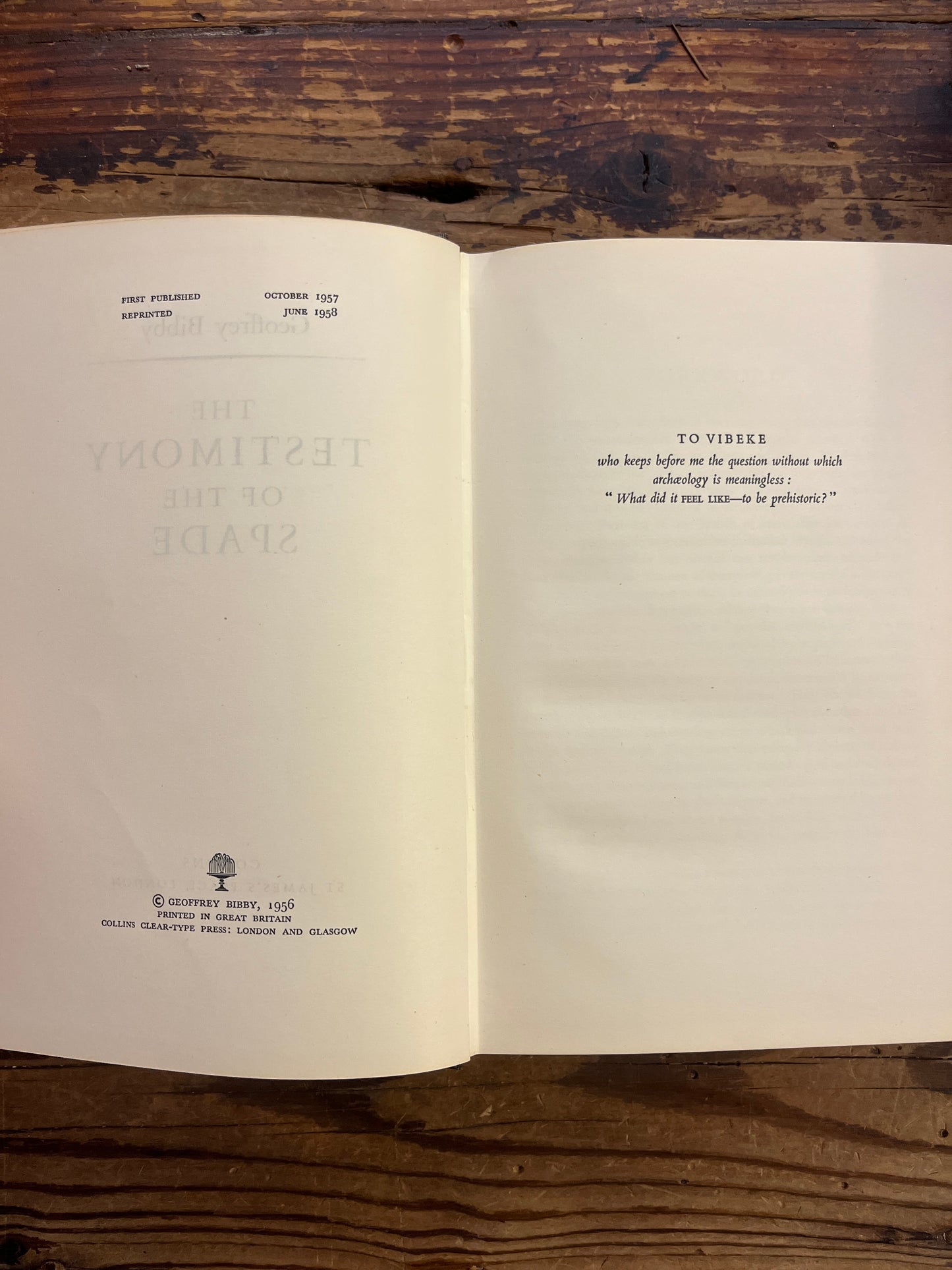 The testimony of spade, Geoffrey Bibby