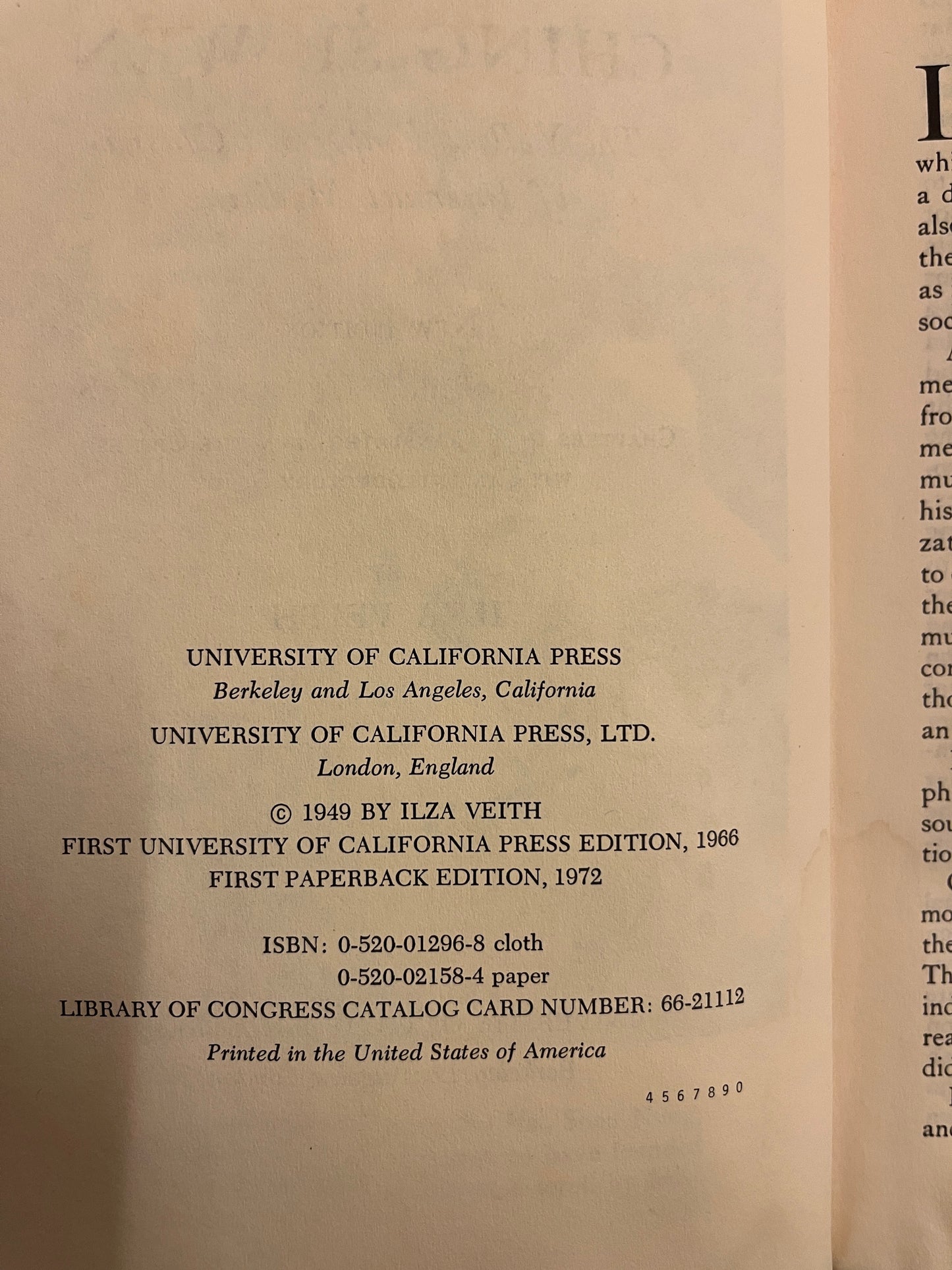 The Yellow Emperor’s Classic of internal Medicine, translated by Ilza Veith