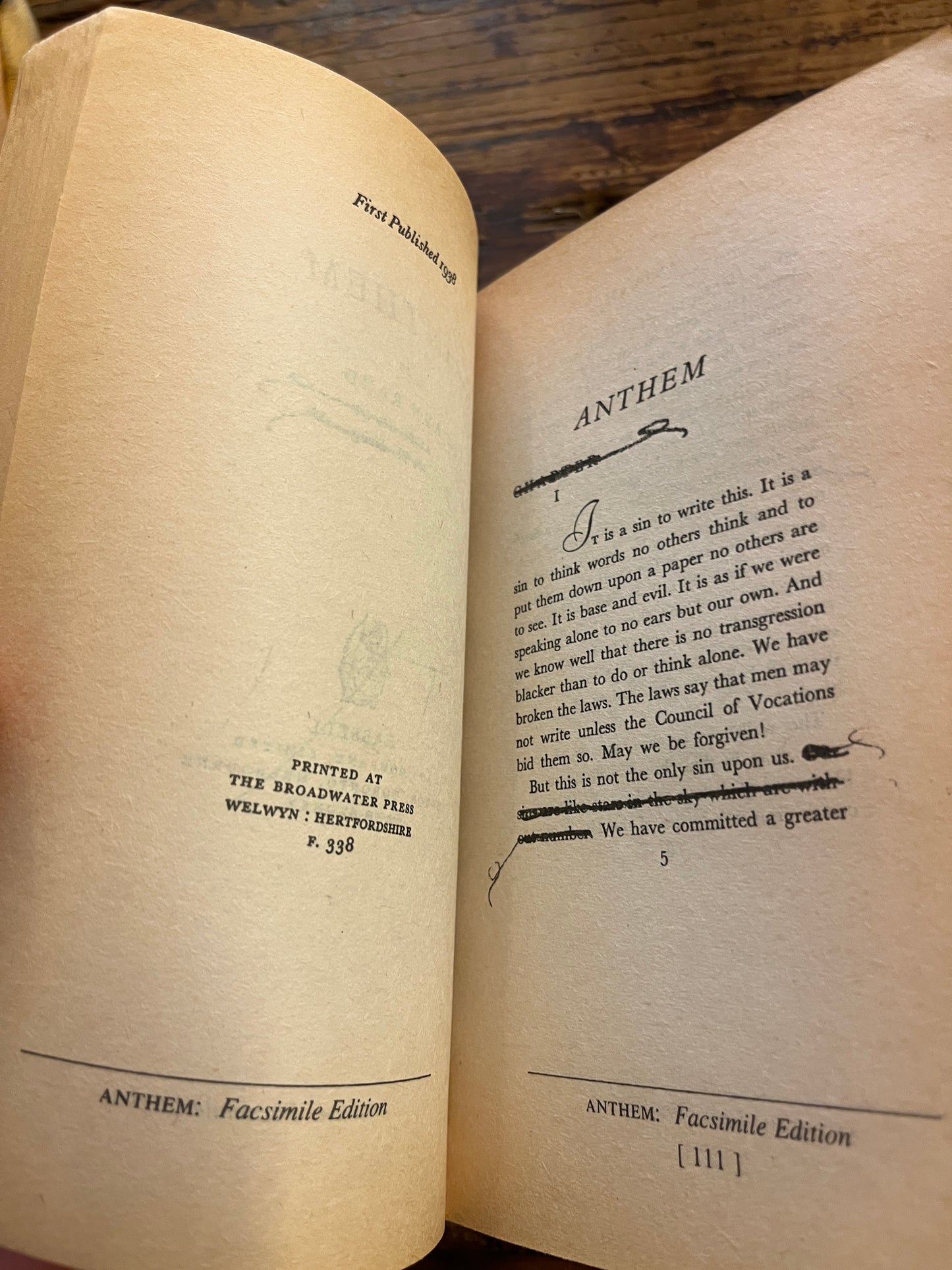 Anthem, Expanded 50th anniversary Edition, Ayn Rand