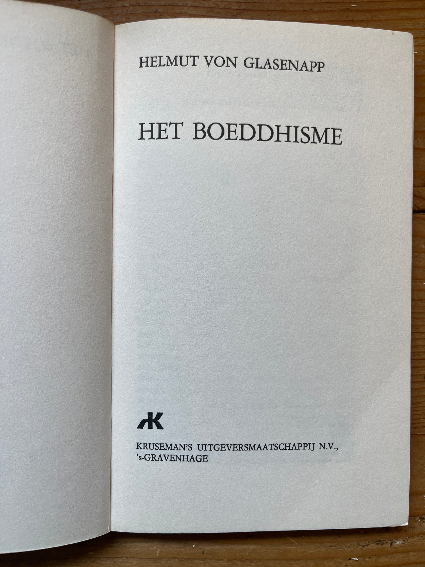 Boeddhisme, Helmuth von Glasenapp