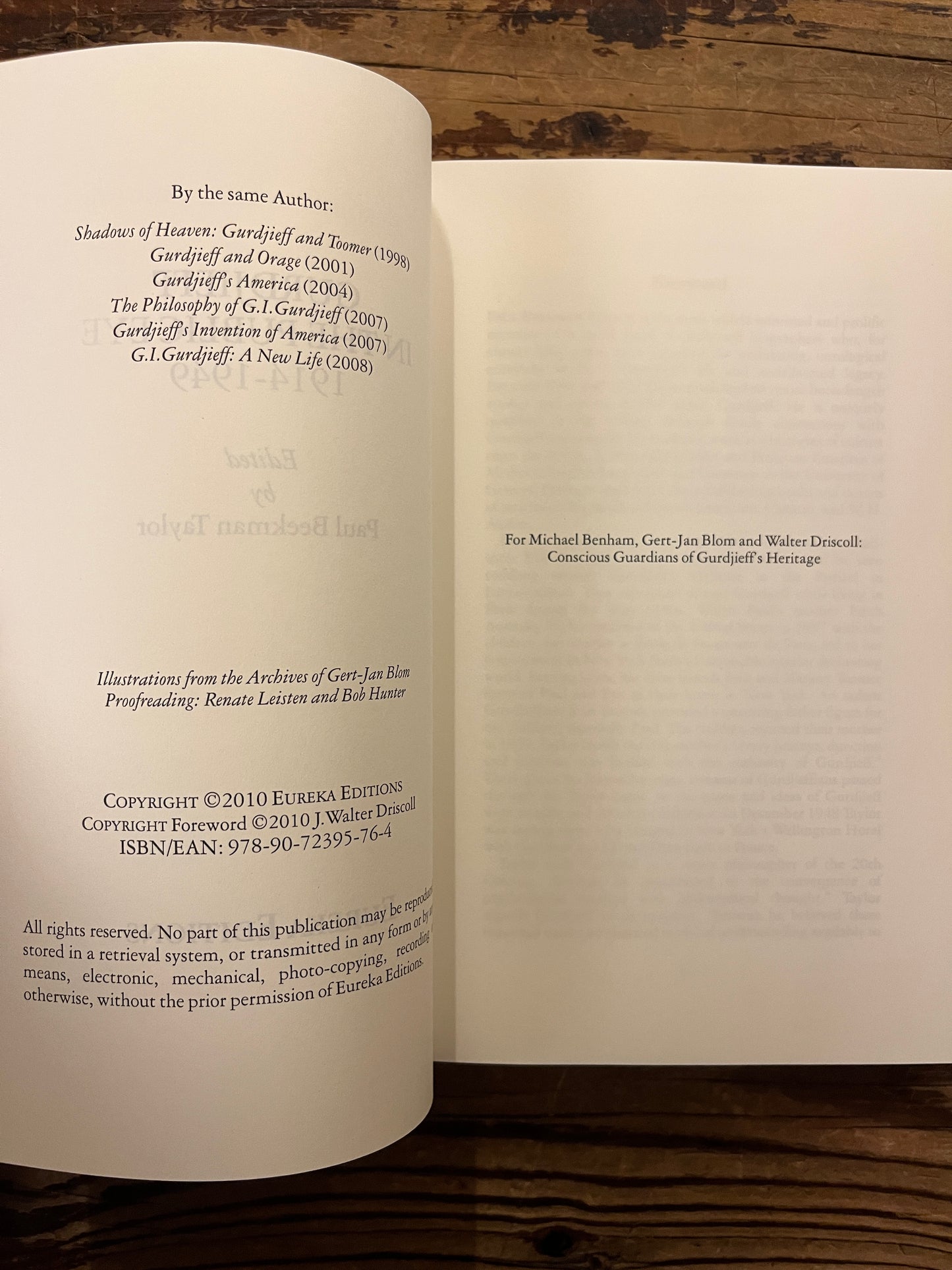 Gurdjieff in the Public Eye 1914-1949 by Paul Beekman Taylor