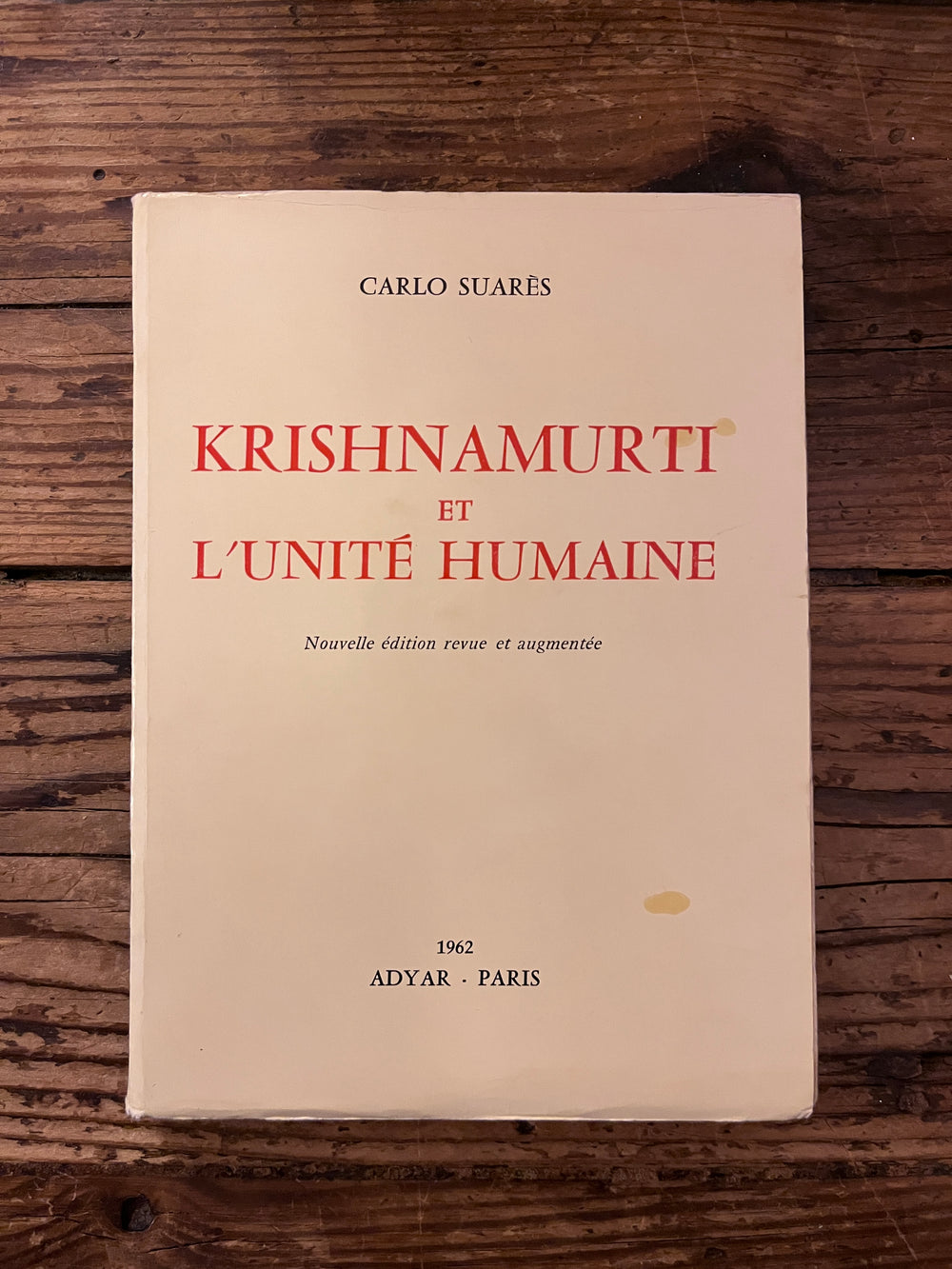 Krishnamurti et l'Unité Humaine