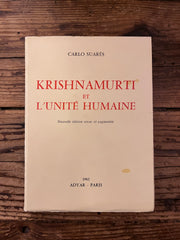 Krishnamurti et l'Unité Humaine