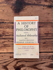 A History of Philosophy Volume II Mediaeval Philosophy Part 1 by Frederick Copleston
