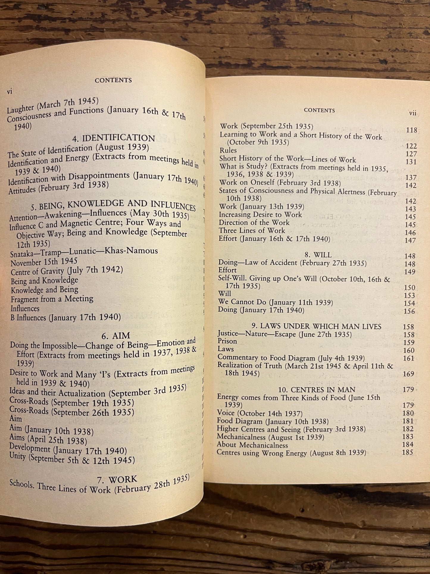A further record, extraits from meetings, 1928–1945