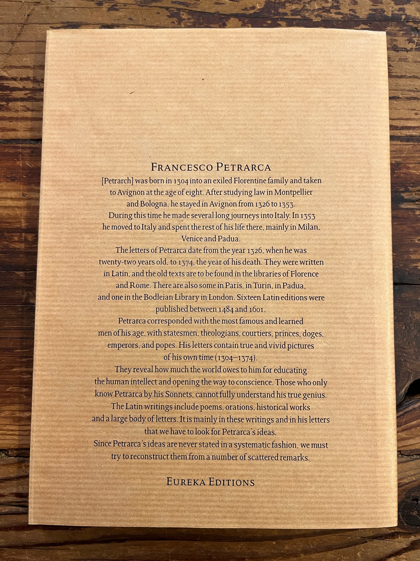 Thoughts from the letters of Francesco Petrarca