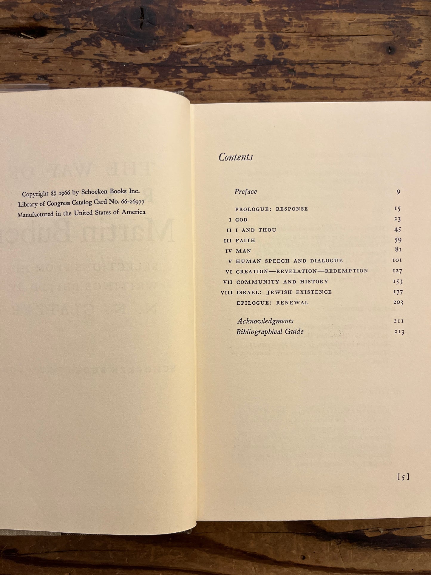 The Way of Response, Martin Buber