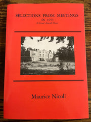 Selections from meetings 1953 by Maurice Nicoll