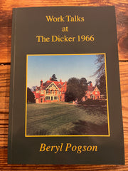 Work talks at the Dicker 1966, Beryl Pogson
