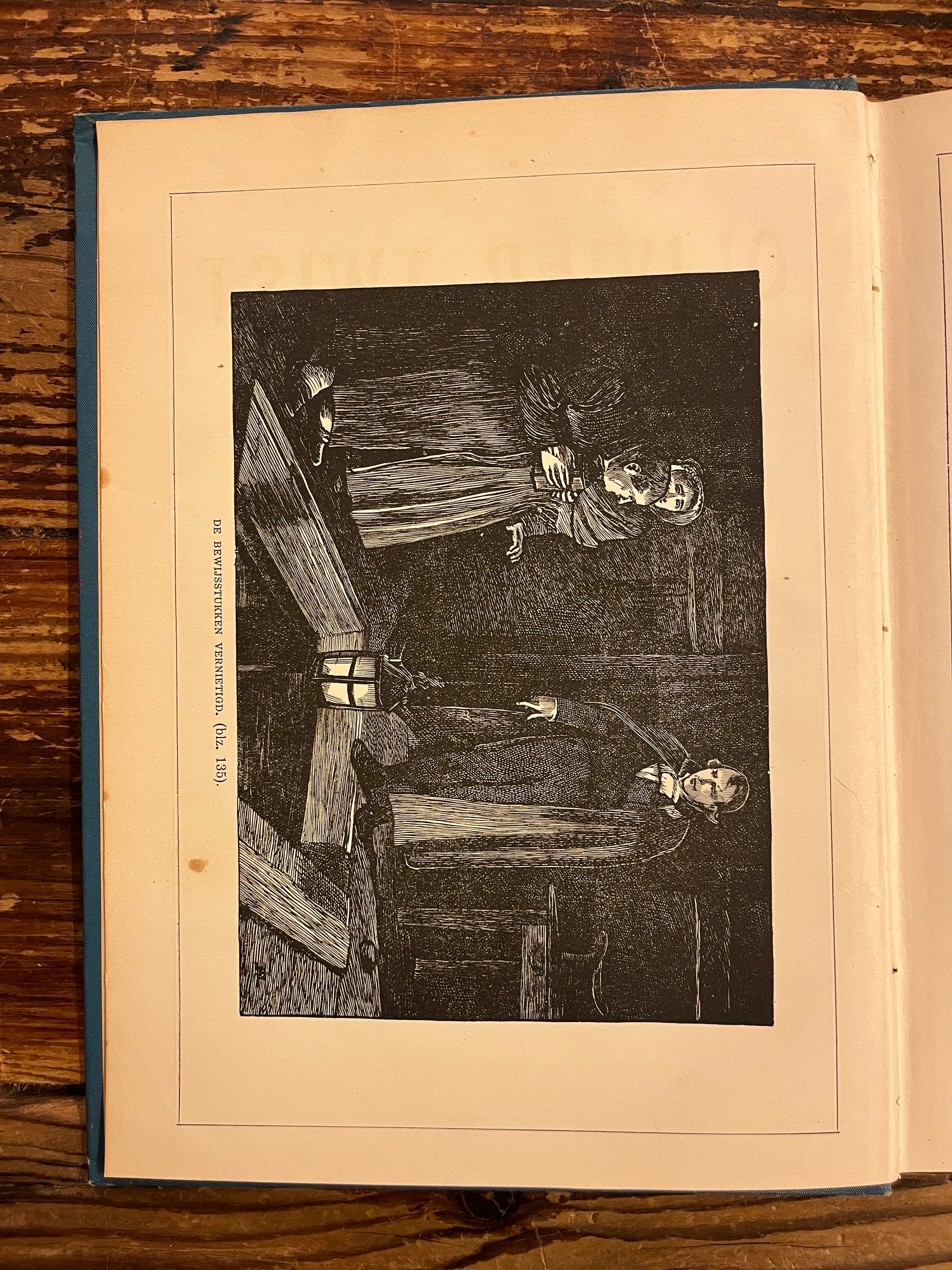 foto van een illustratie uit het boek "Oliver Twist" 